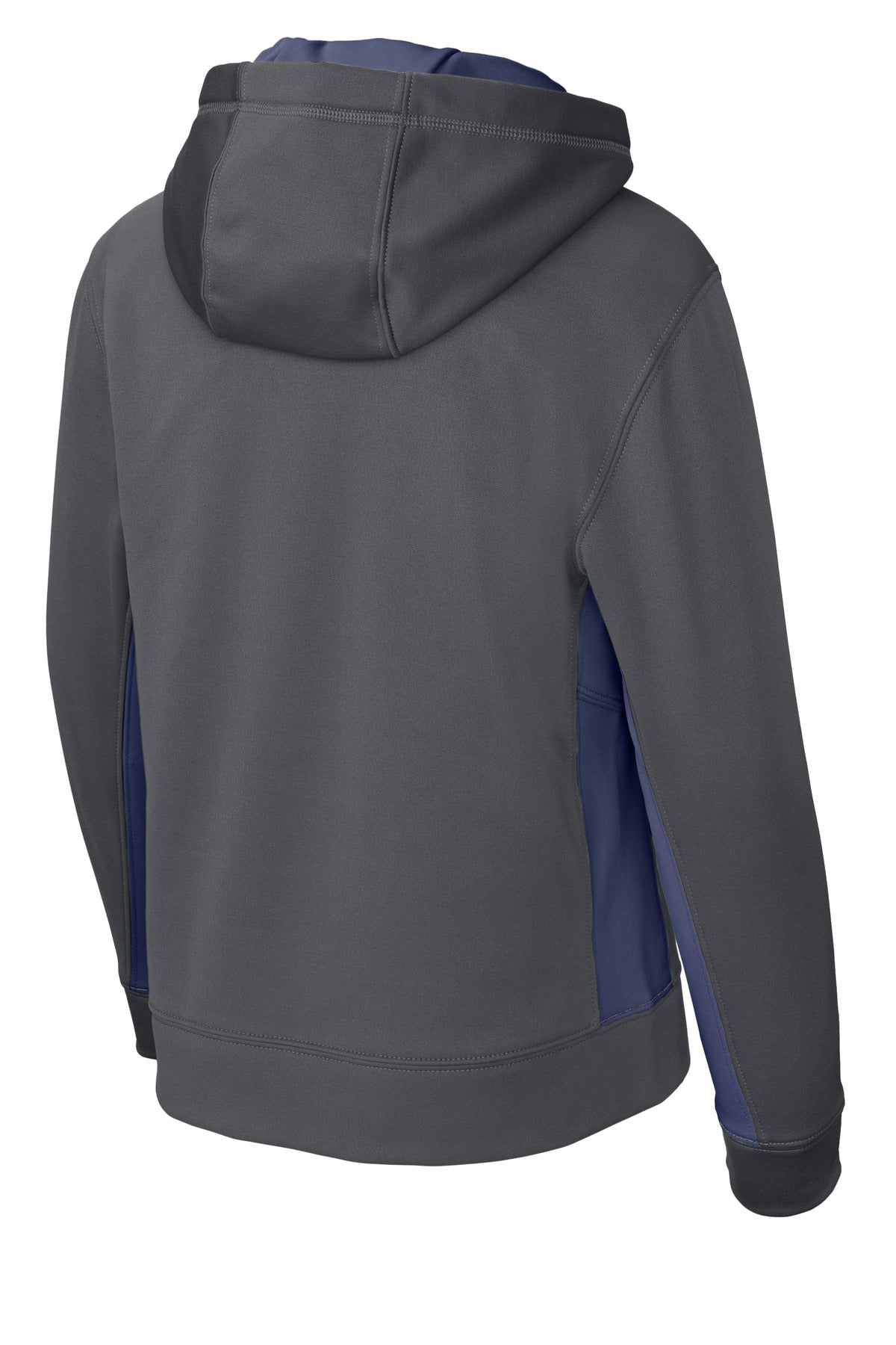 Sport-Tek® Youth Sport-Wick® Fleece Colorblock Hooded Pullover