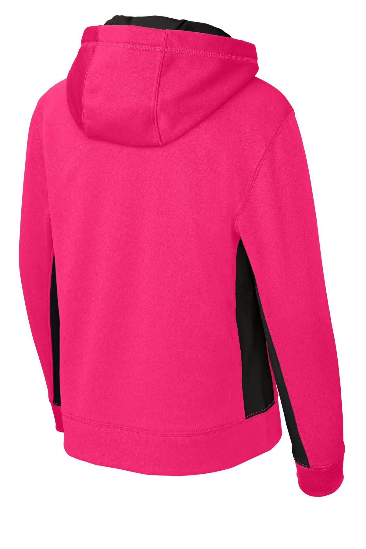 Sport-Tek® Youth Sport-Wick® Fleece Colorblock Hooded Pullover