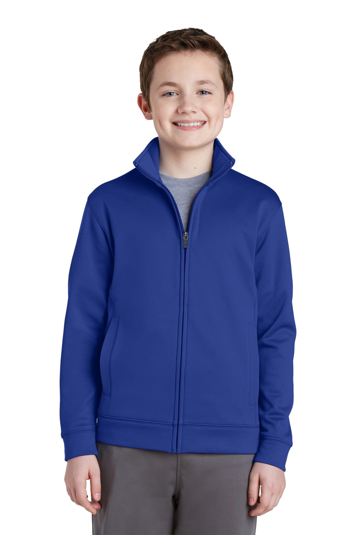 Sport-Tek® Youth Sport-Wick® Fleece Full-Zip Jacket
