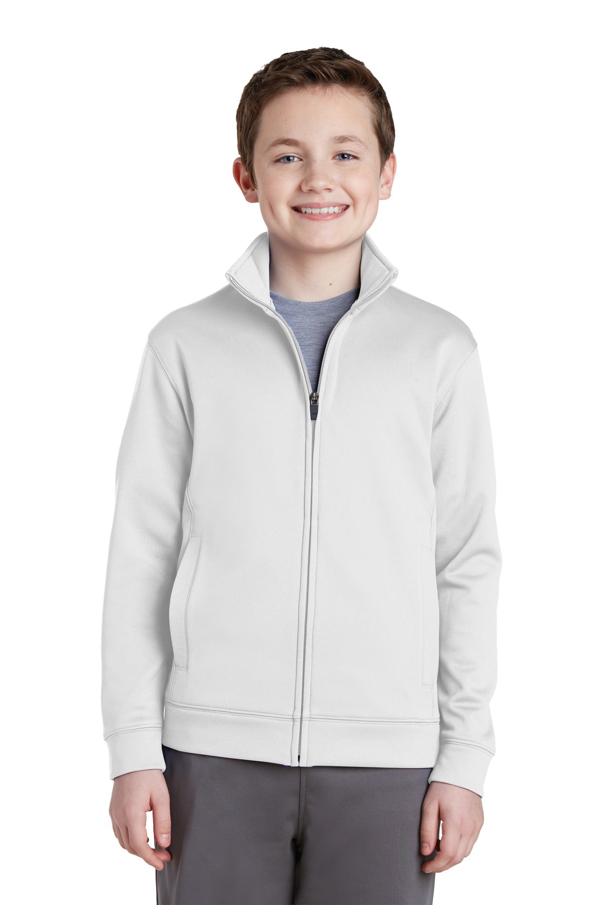 Sport-Tek® Youth Sport-Wick® Fleece Full-Zip Jacket