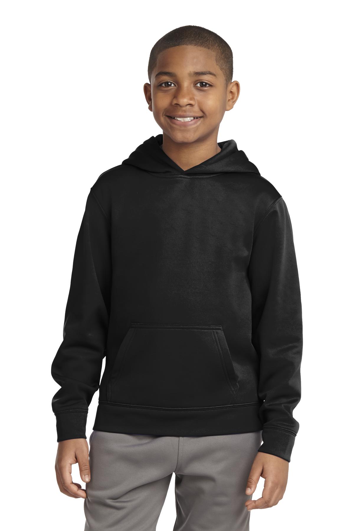 Sport-Tek® Youth Sport-Wick® Fleece Hooded Pullover