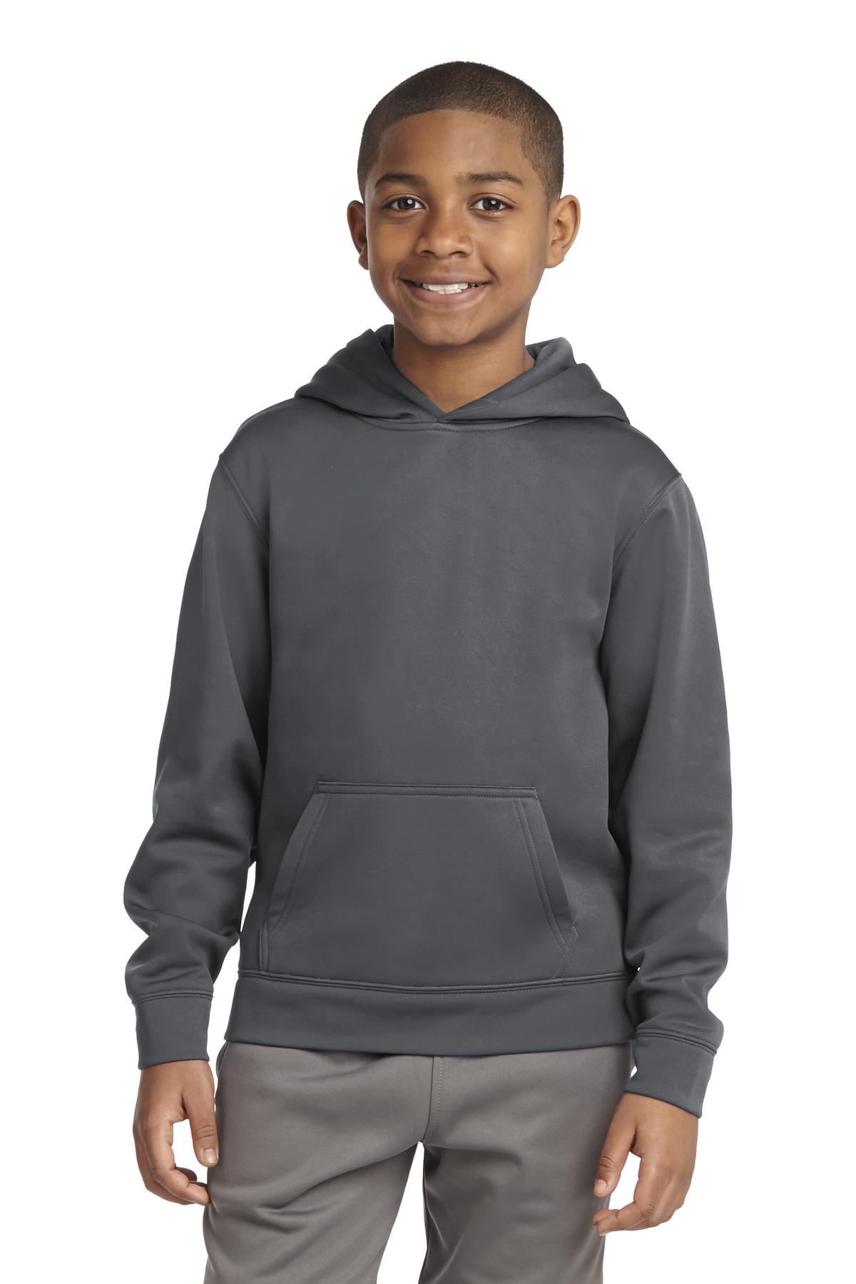 Sport-Tek® Youth Sport-Wick® Fleece Hooded Pullover