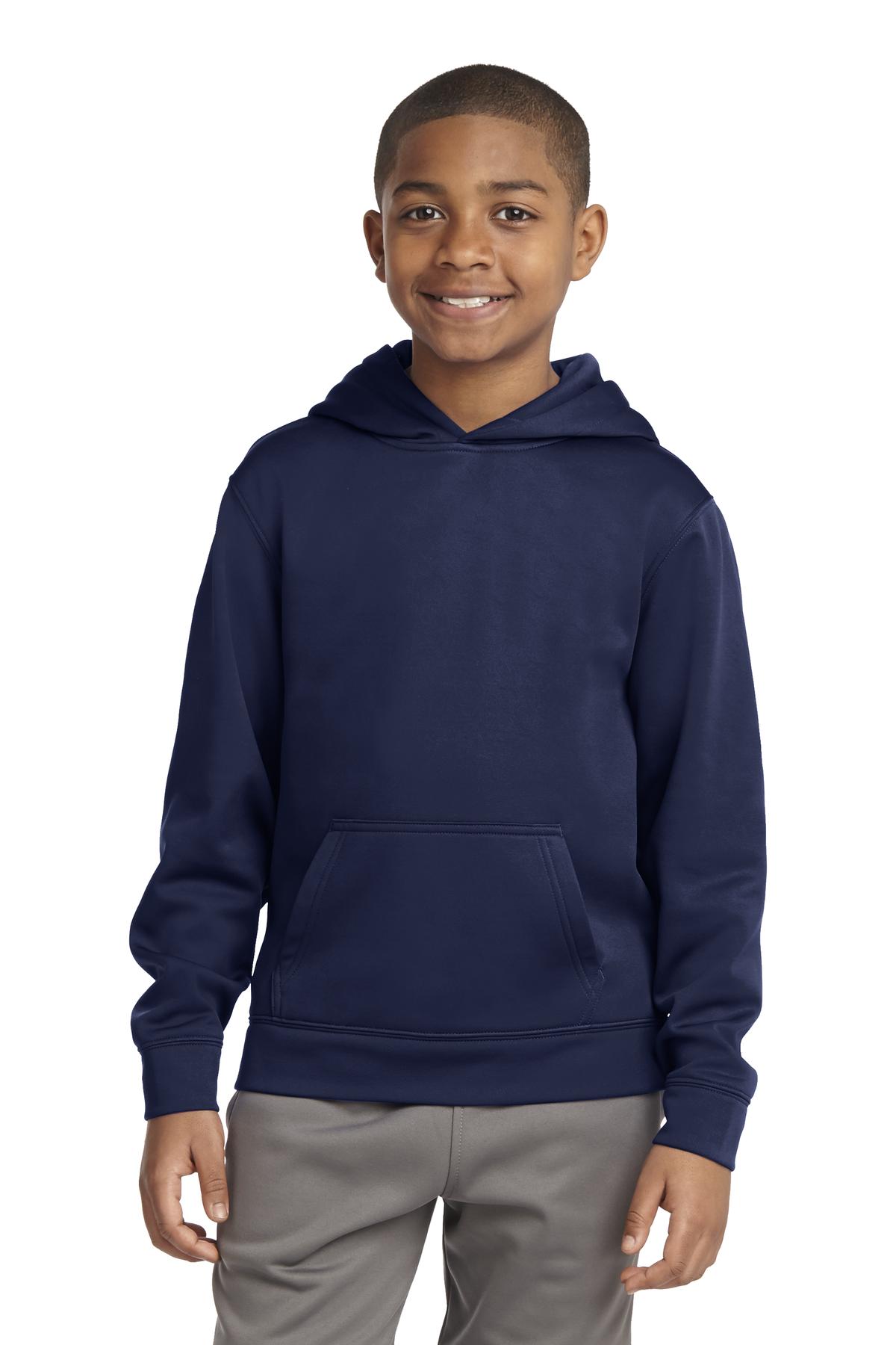 Sport-Tek® Youth Sport-Wick® Fleece Hooded Pullover