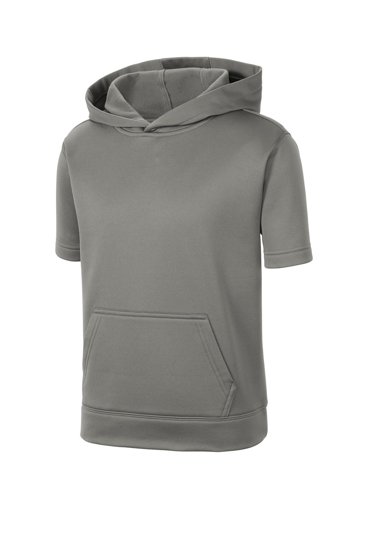 Sport-Tek® Youth Sport-Wick® Fleece Short Sleeve Hooded Pullover