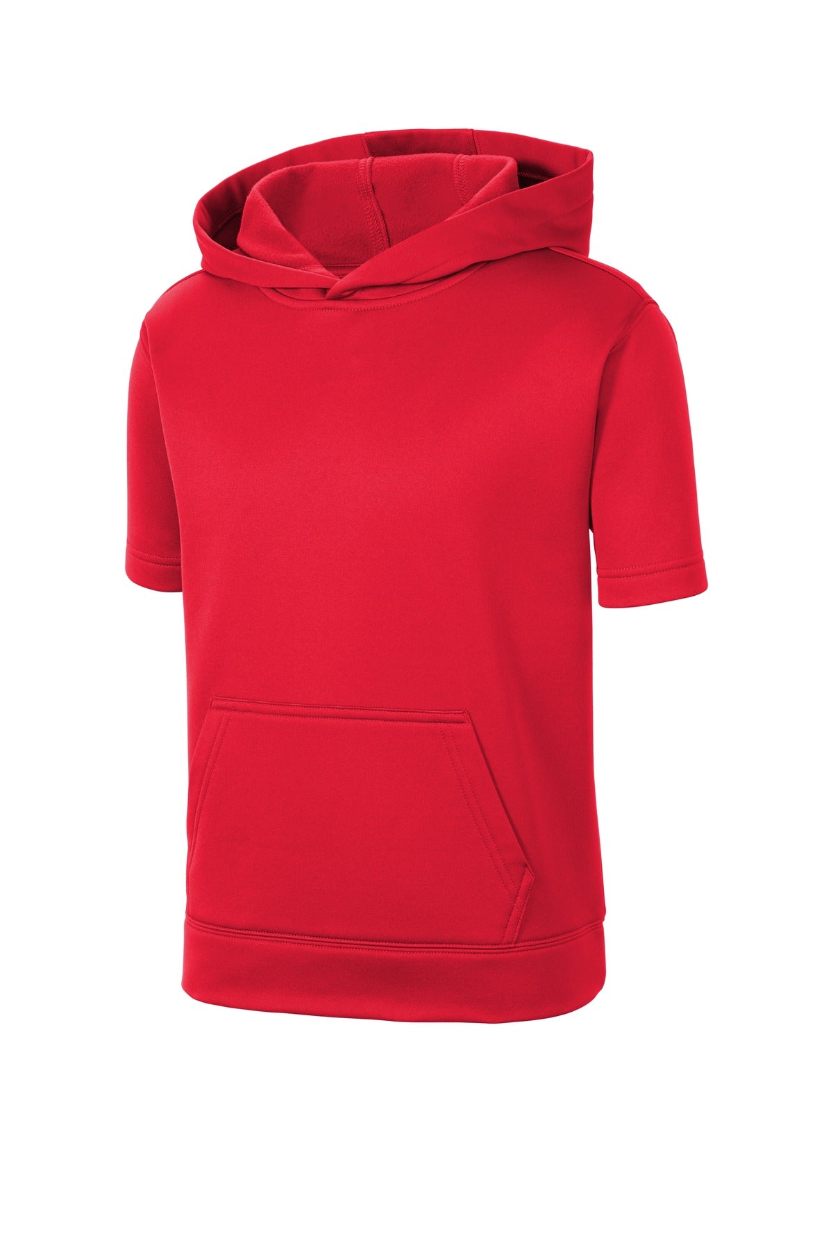 Sport-Tek® Youth Sport-Wick® Fleece Short Sleeve Hooded Pullover