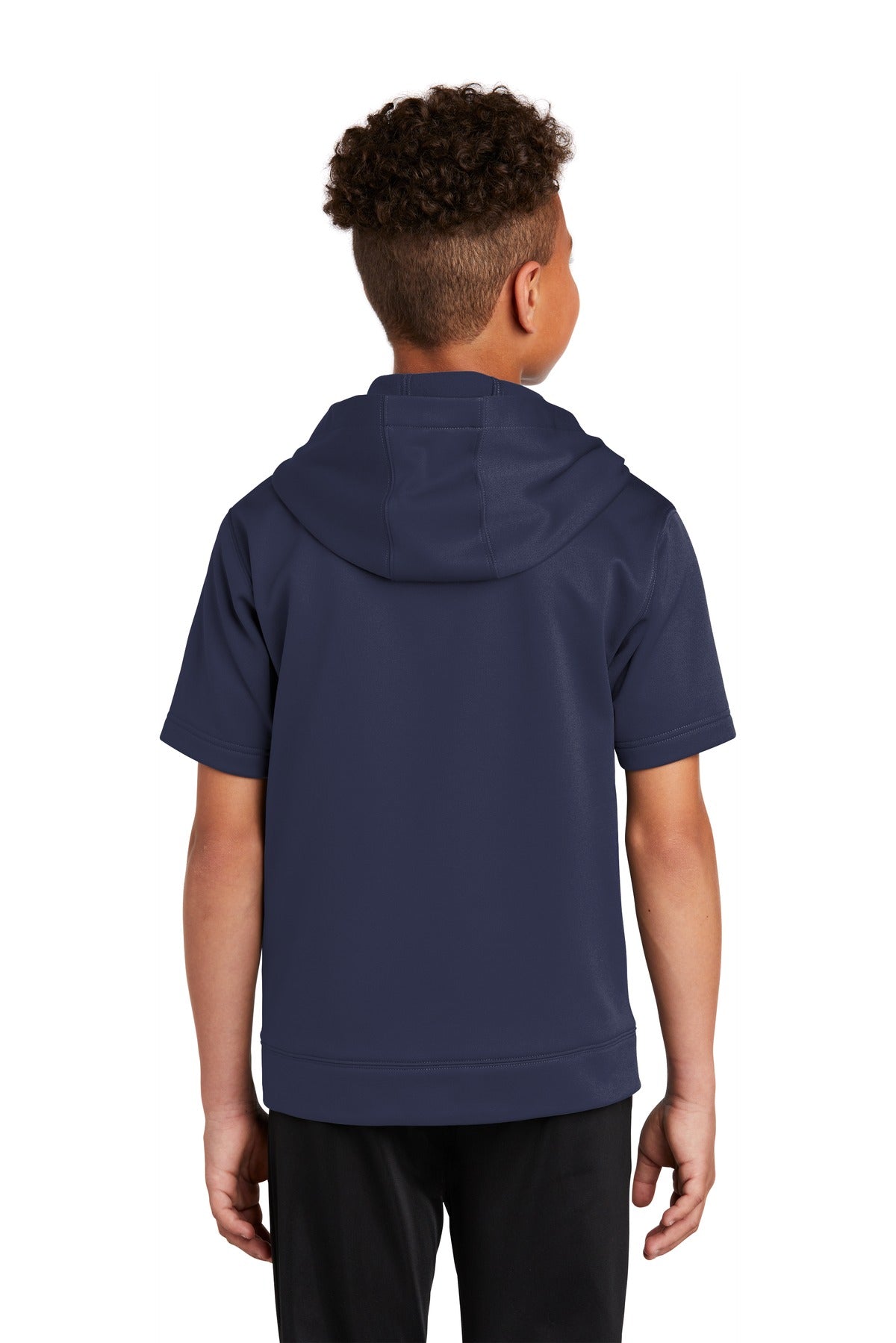 Sport-Tek® Youth Sport-Wick® Fleece Short Sleeve Hooded Pullover