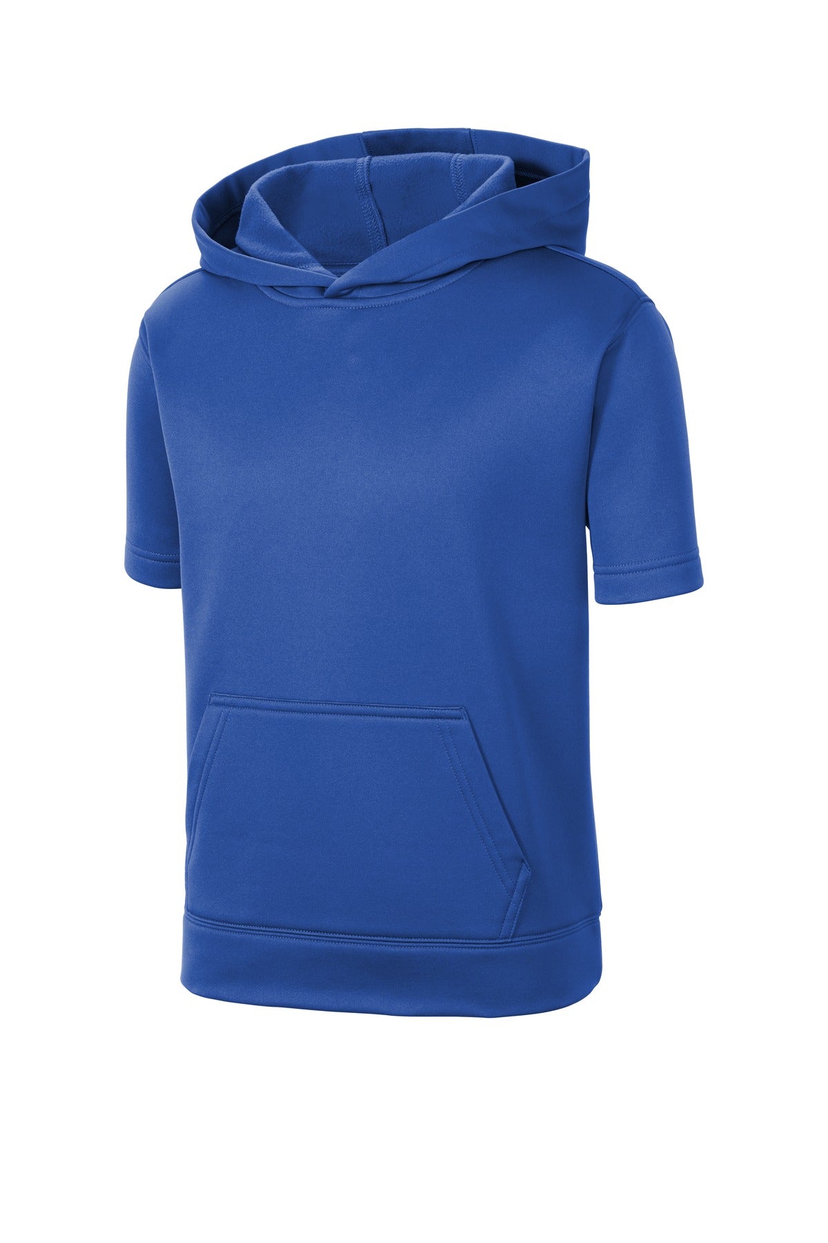 Sport-Tek® Youth Sport-Wick® Fleece Short Sleeve Hooded Pullover