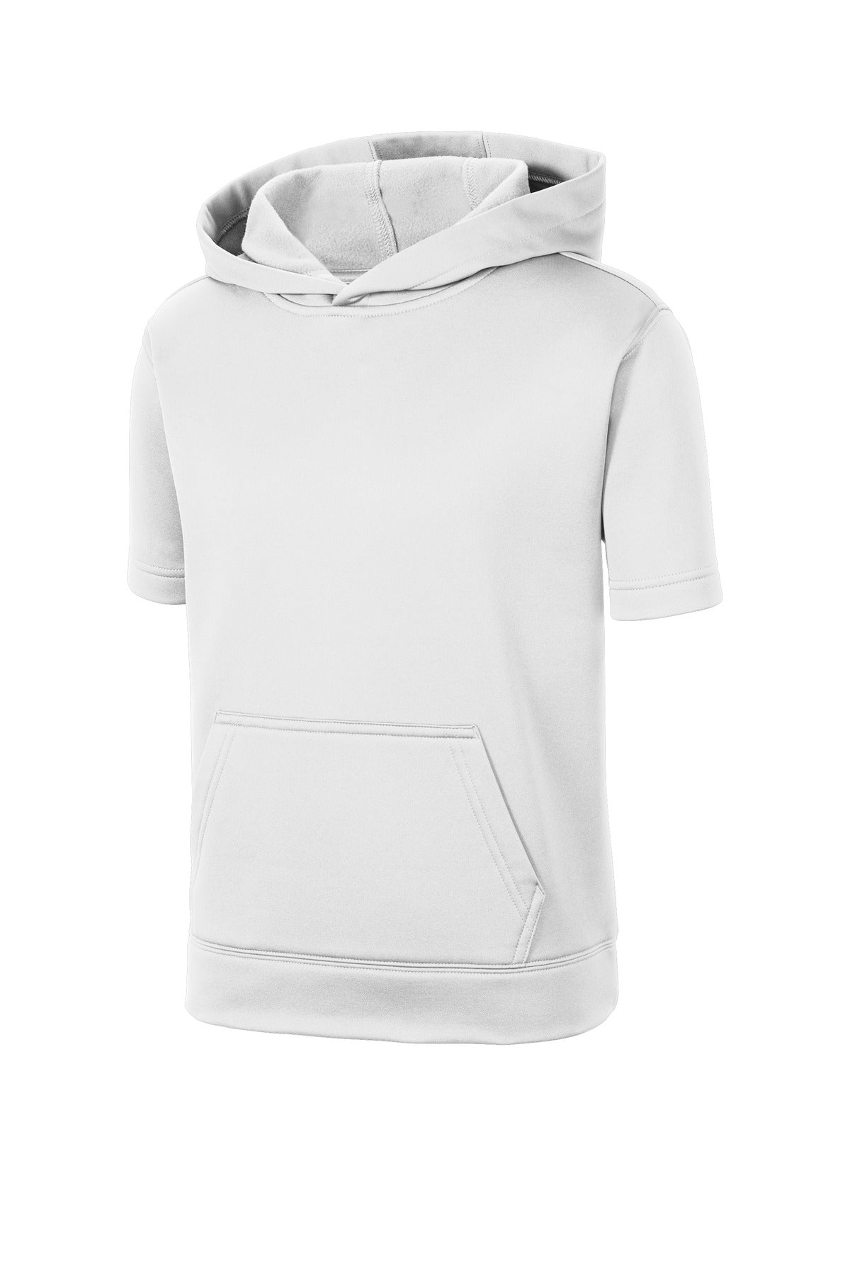 Sport-Tek® Youth Sport-Wick® Fleece Short Sleeve Hooded Pullover