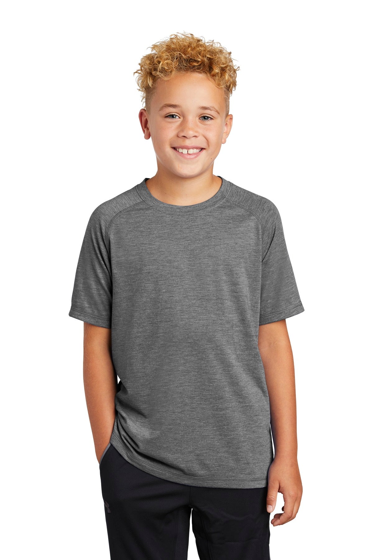 Sport-Tek® Youth PosiCharge® Tri-Blend Wicking Raglan Tee