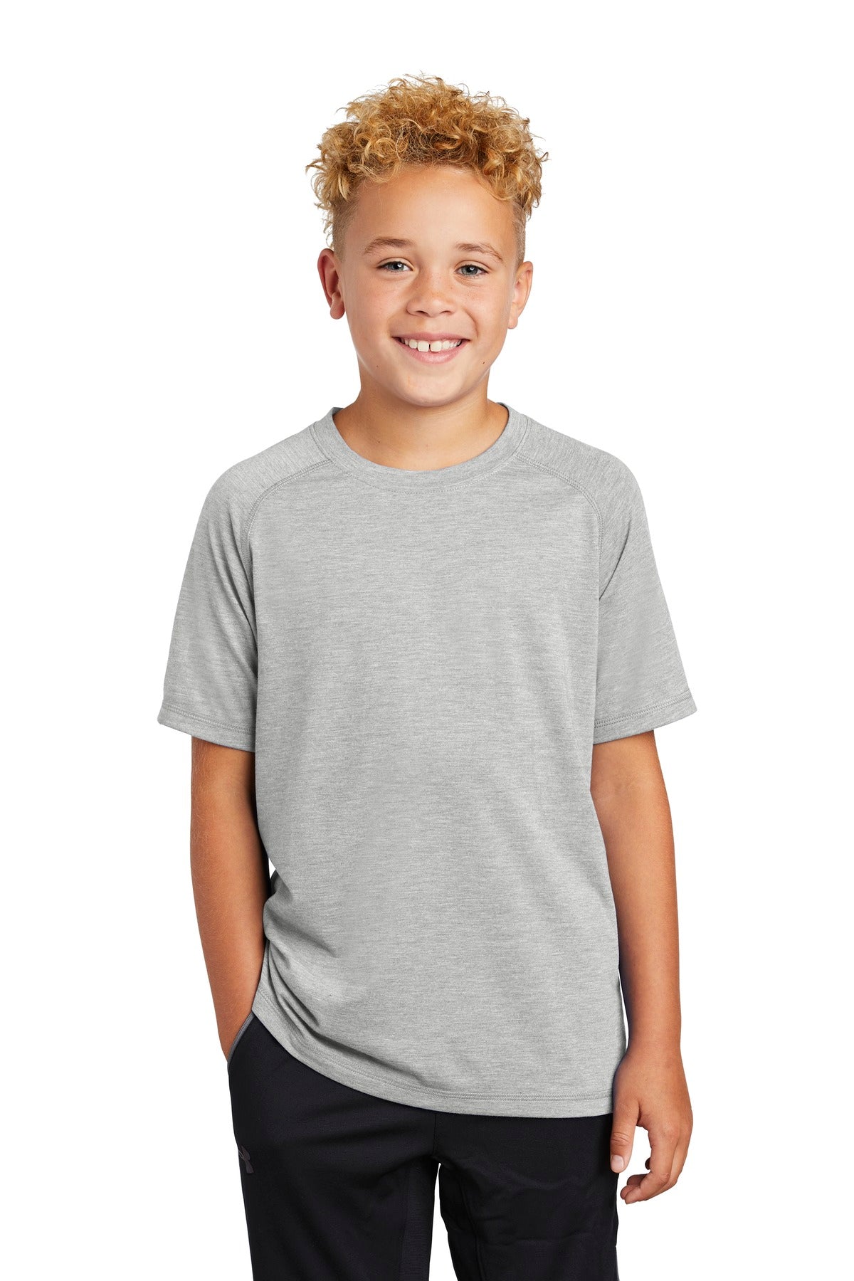Sport-Tek® Youth PosiCharge® Tri-Blend Wicking Raglan Tee
