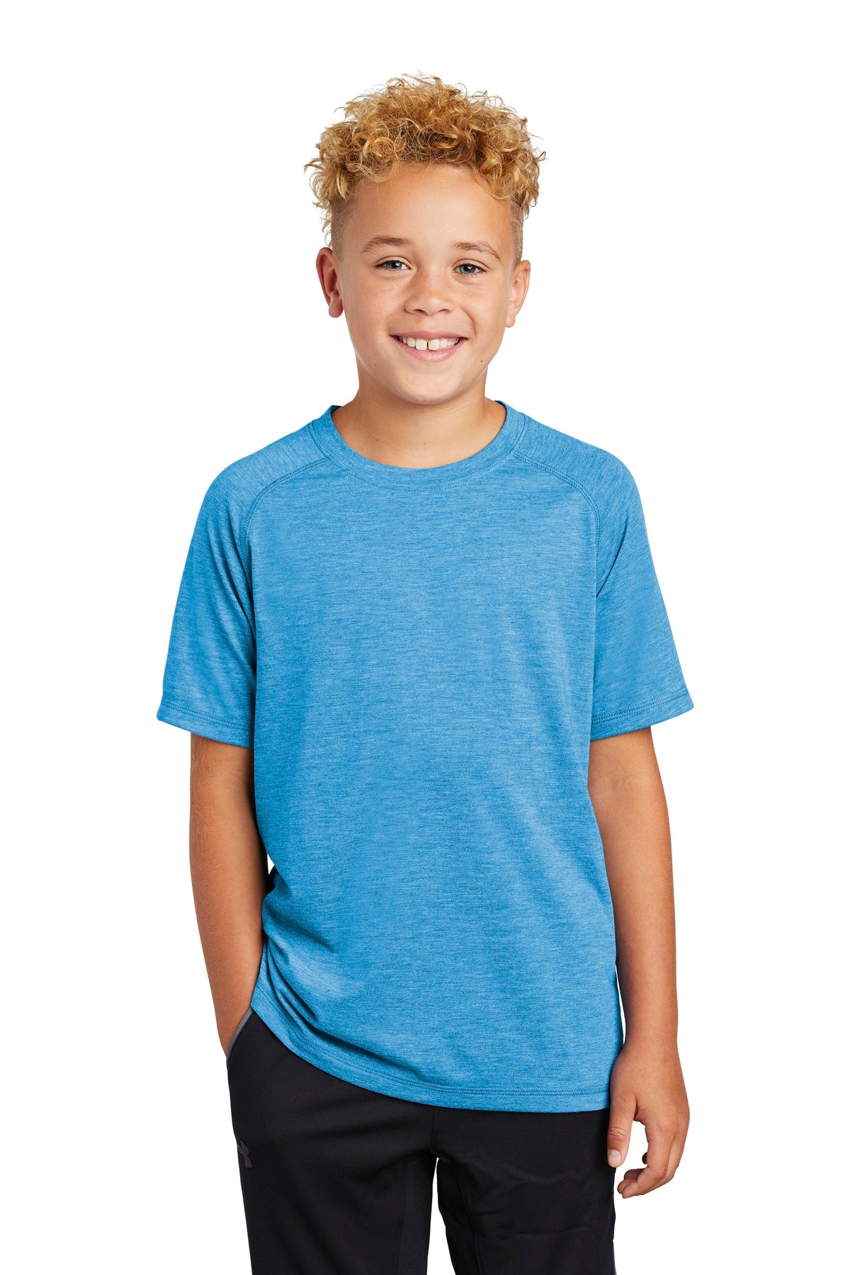 Sport-Tek® Youth PosiCharge® Tri-Blend Wicking Raglan Tee