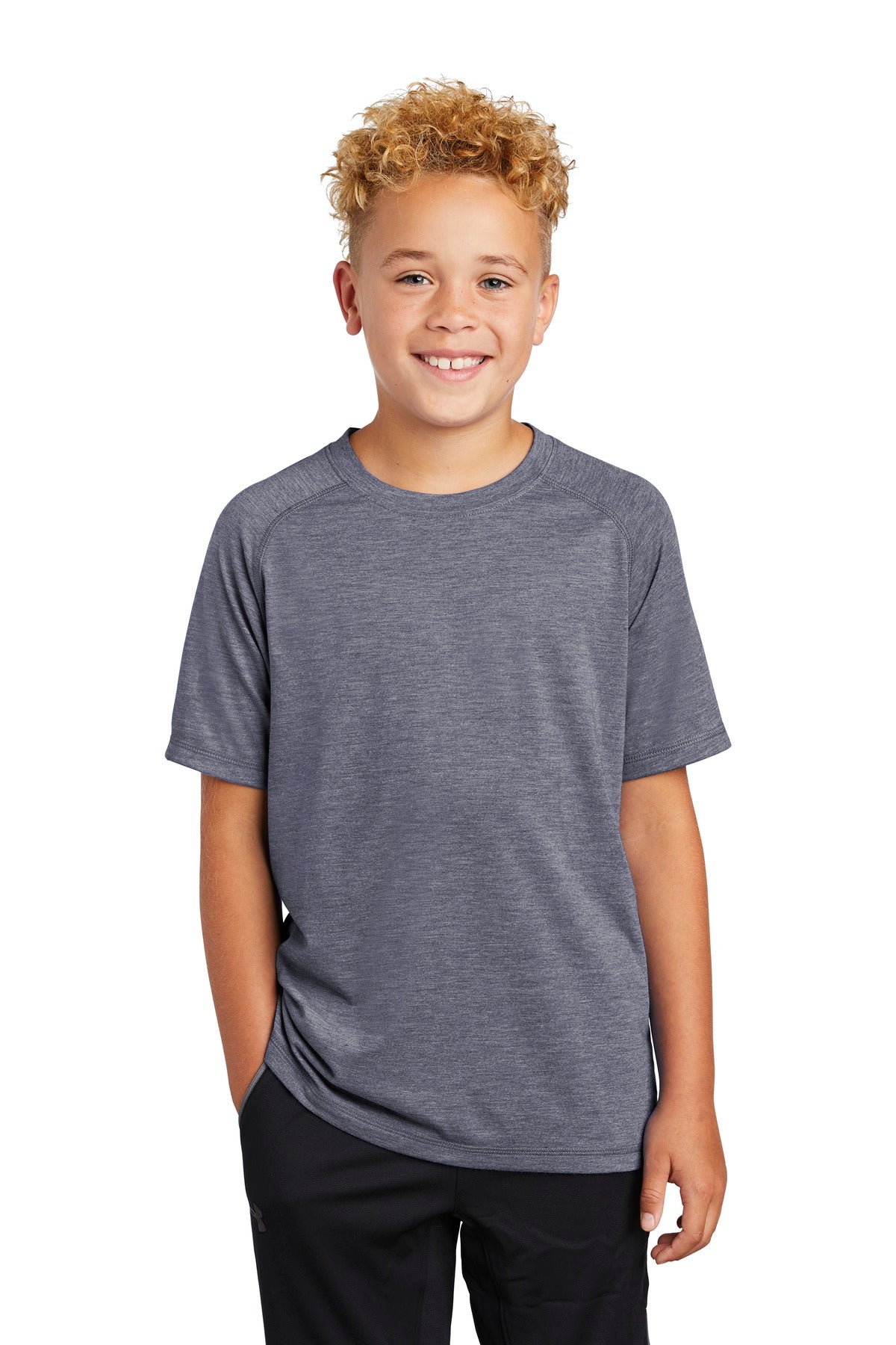 Sport-Tek® Youth PosiCharge® Tri-Blend Wicking Raglan Tee