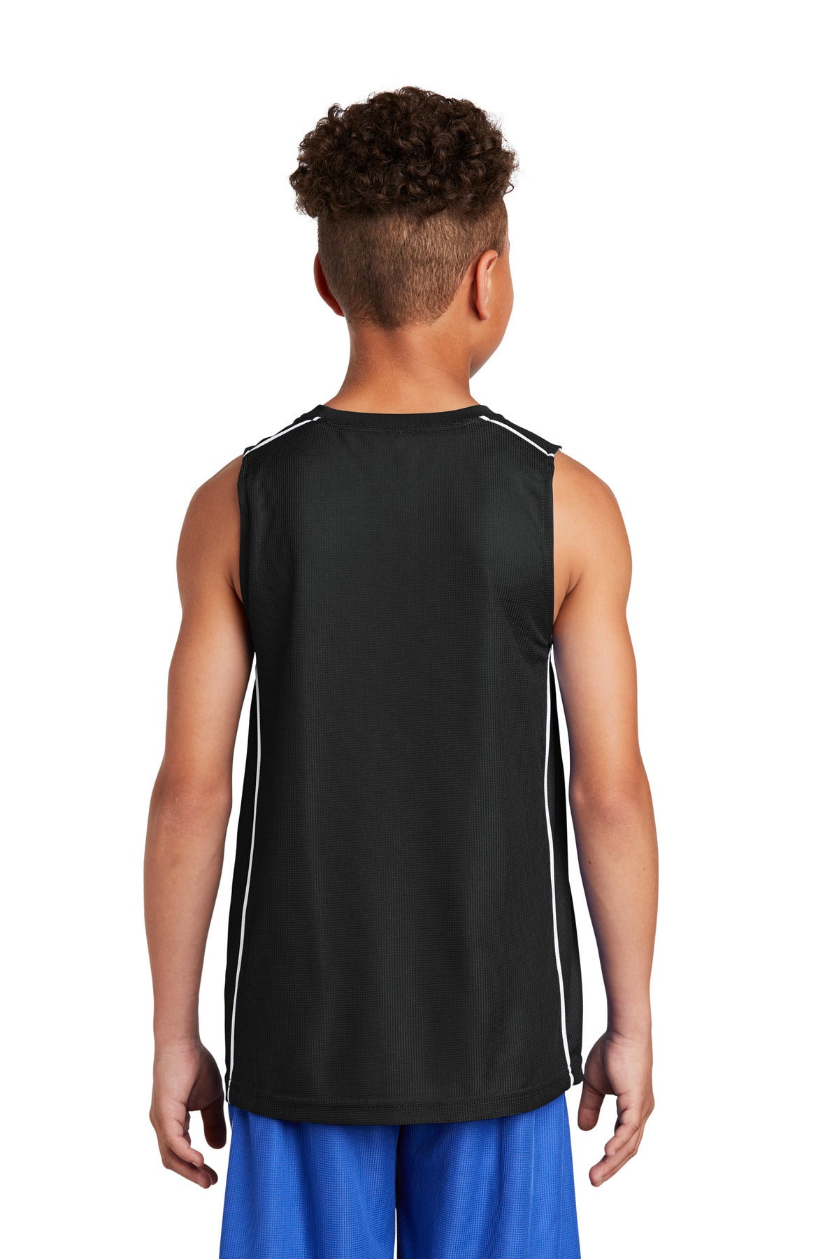 Sport-Tek® Youth PosiCharge® Mesh Reversible Sleeveless Tee