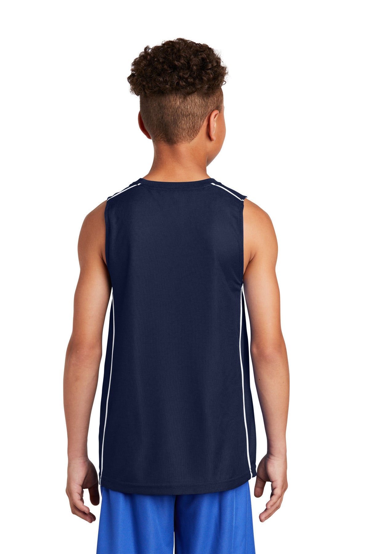Sport-Tek® Youth PosiCharge® Mesh Reversible Sleeveless Tee