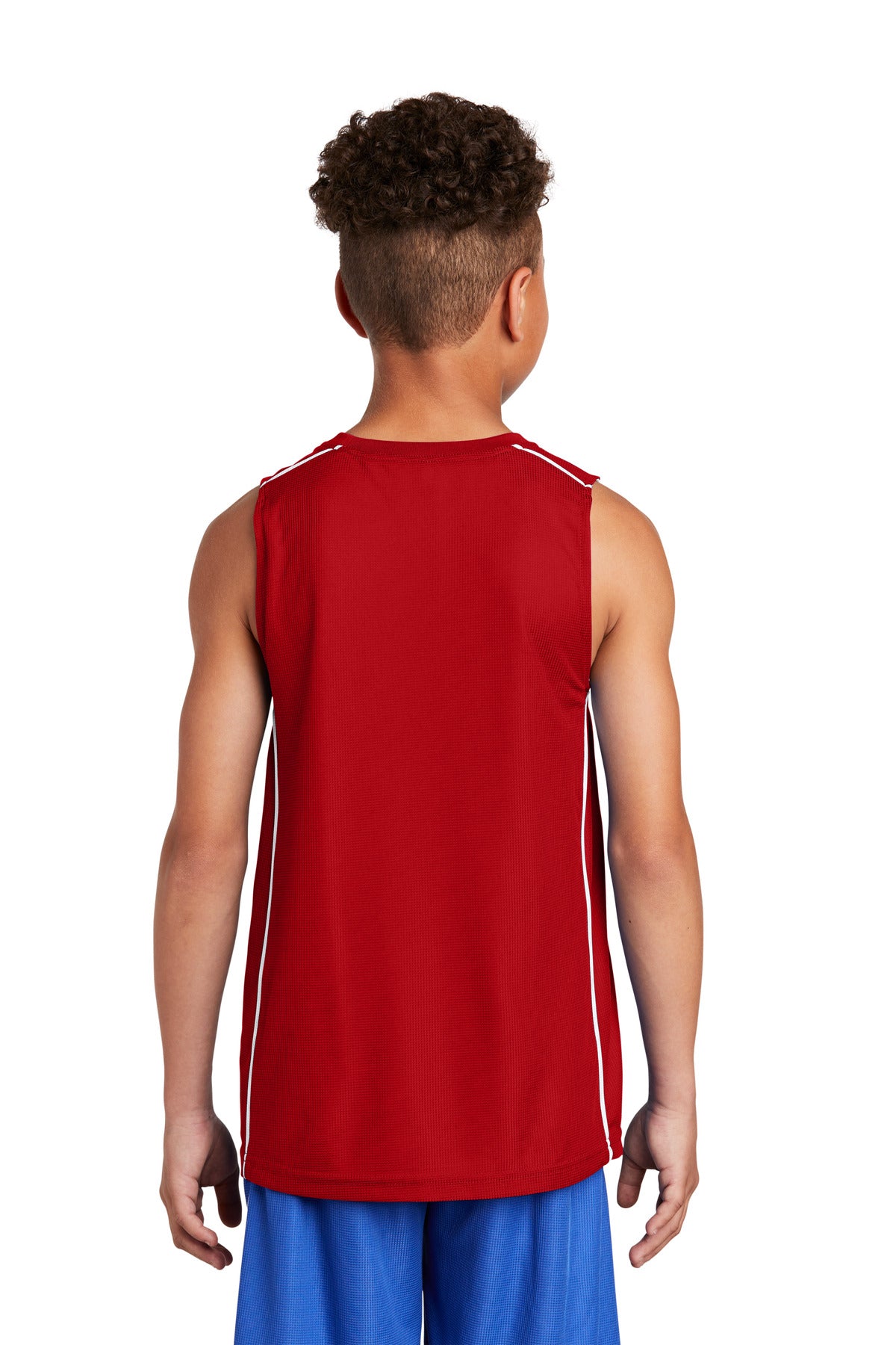 Sport-Tek® Youth PosiCharge® Mesh Reversible Sleeveless Tee