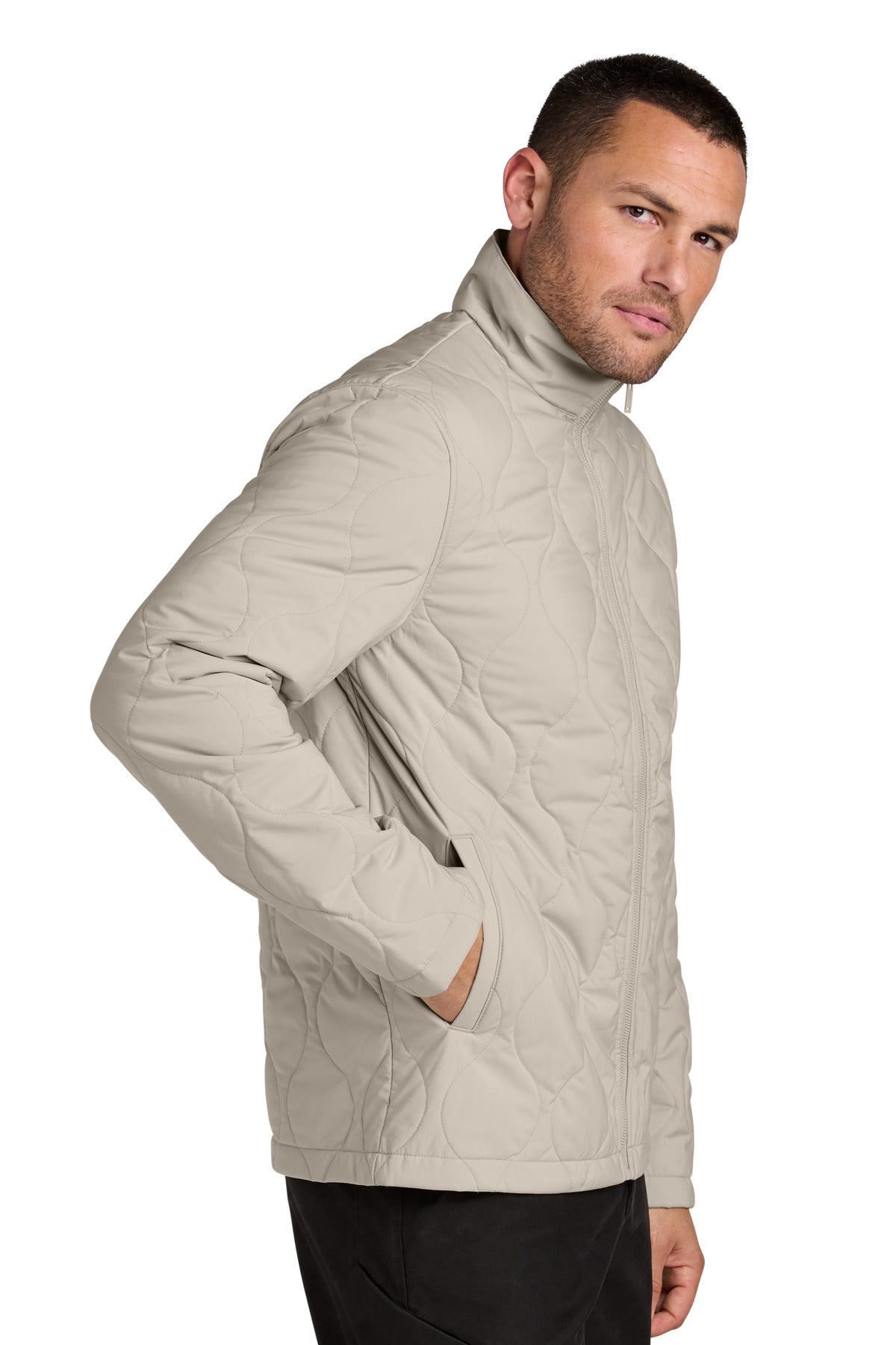 Almond Mercer+Mettle Quilted Liner Jacket MM7202