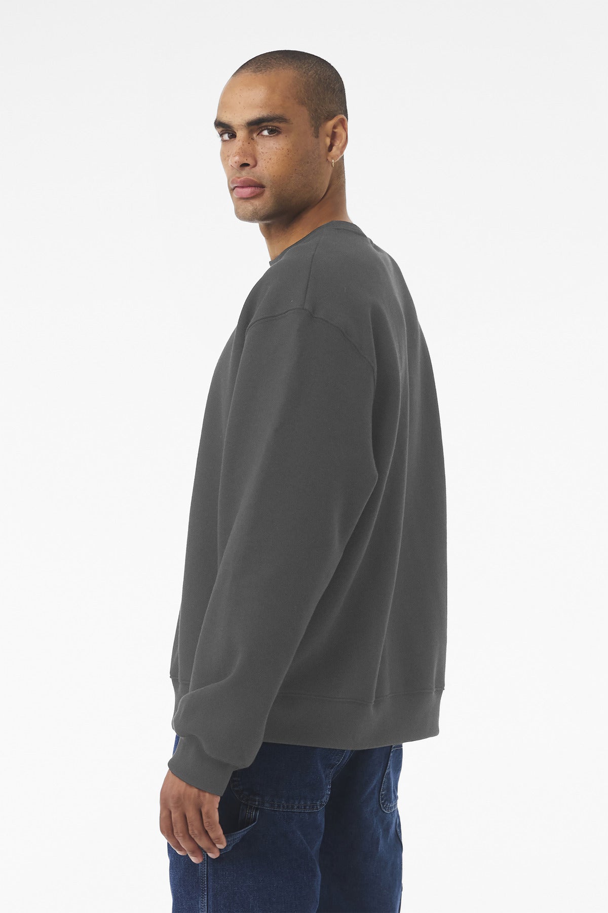 Asphalt BELLA+CANVAS Unisex 10-Ounce Heavyweight Crewneck Sweatshirt BC4711