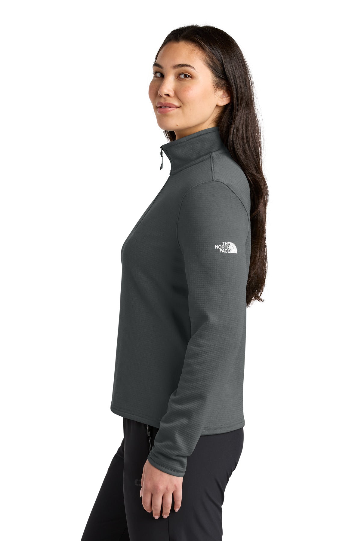 AsphaltGry The North Face Women's Aim 1/4-Zip Fleece NF0A8FQK