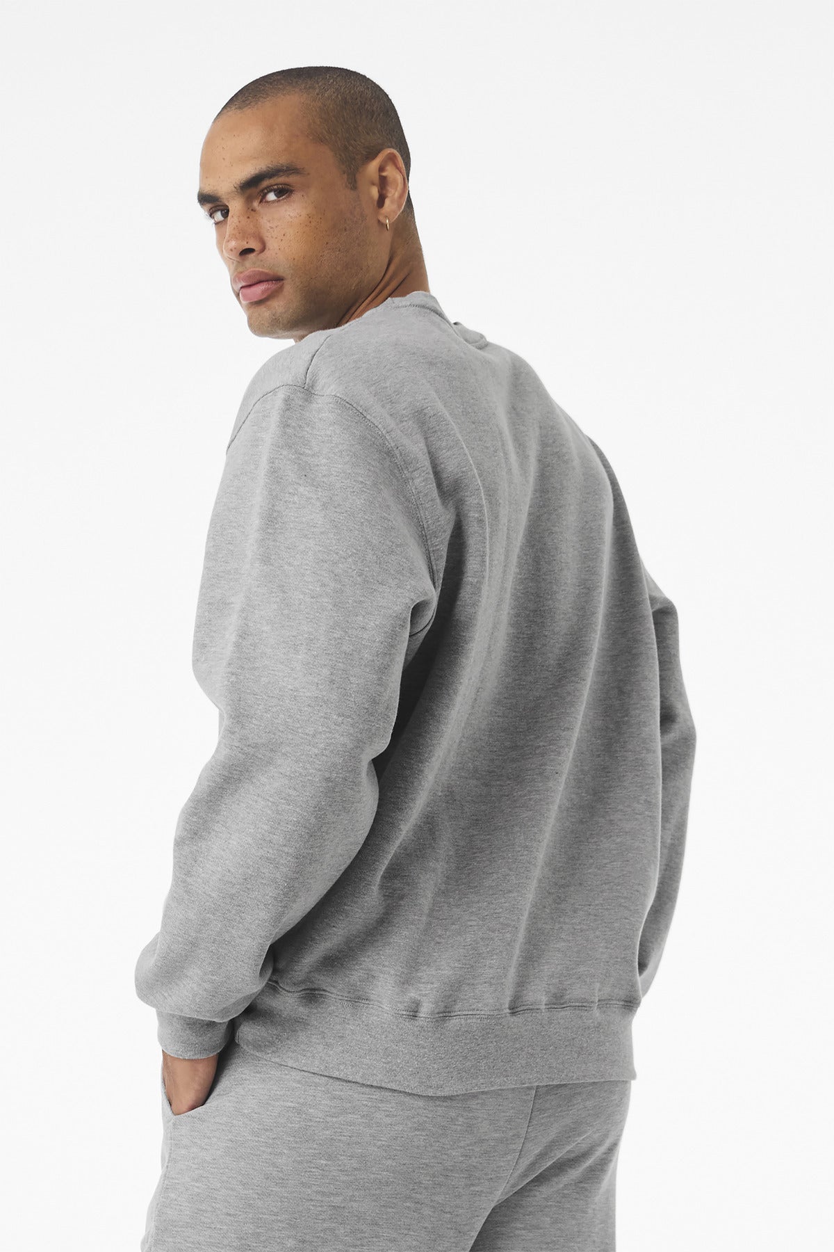 AthlHthr BELLA+CANVAS Unisex 10-Ounce Heavyweight Crewneck Sweatshirt BC4711