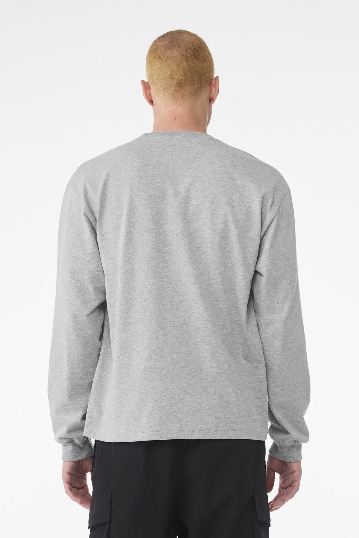 AthlHthr BELLA+CANVAS Unisex 6-Ounce Heavyweight Long Sleeve Tee BC3511