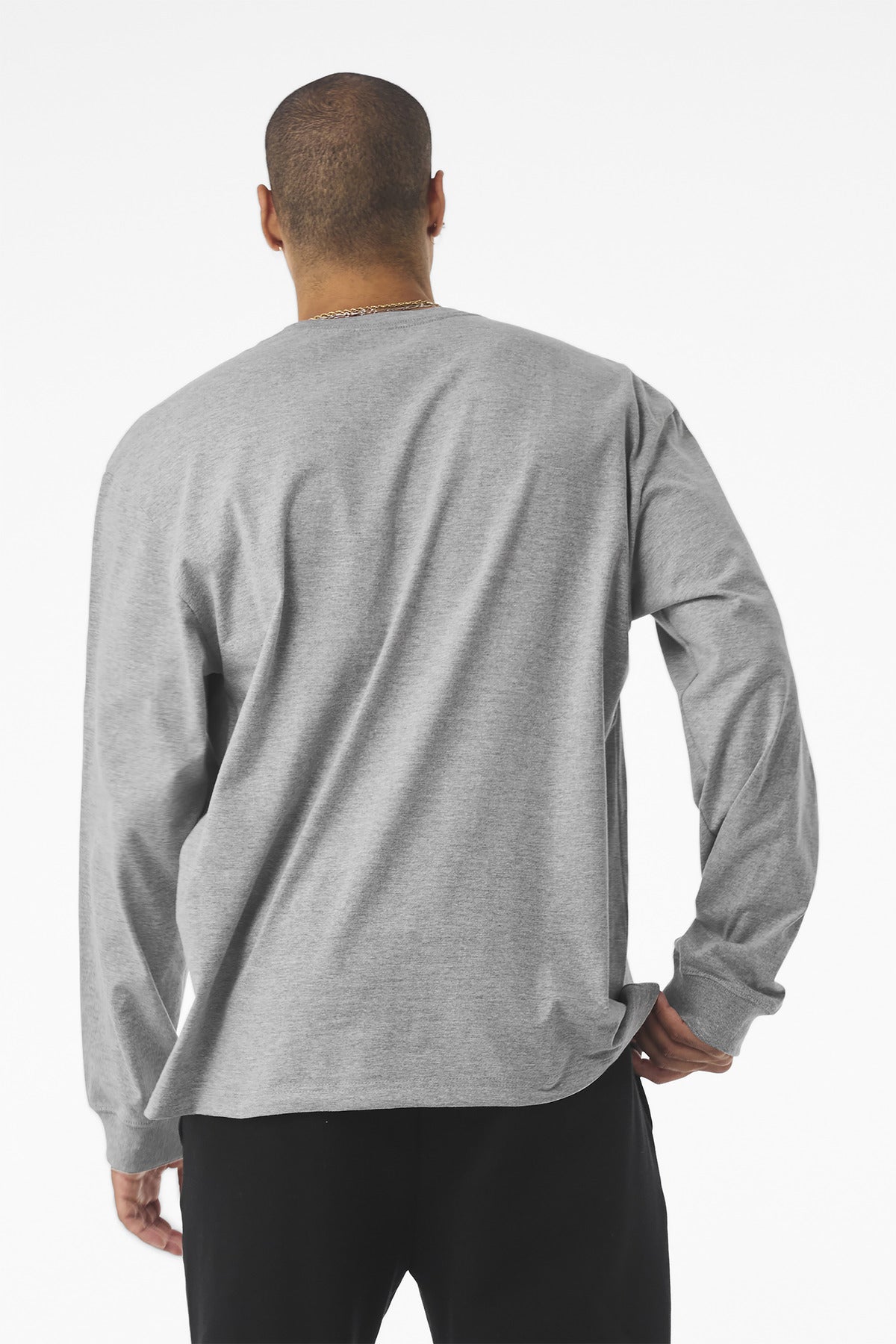AthlHthr BELLA+CANVAS Unisex 7.5-Ounce Heavyweight Long Sleeve Tee BC4651