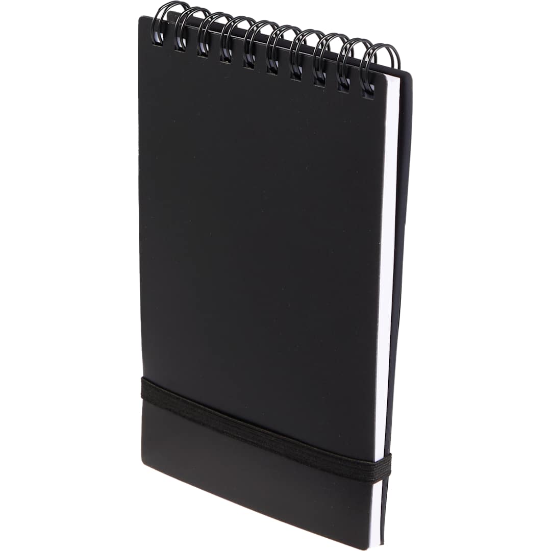 Black 3" x 5" Recycled Stand Up Pocket Jotter plain