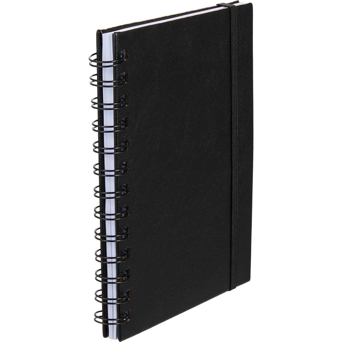 Black 5” x 7” FSC® Recycled Morano Spiral Journal plain
