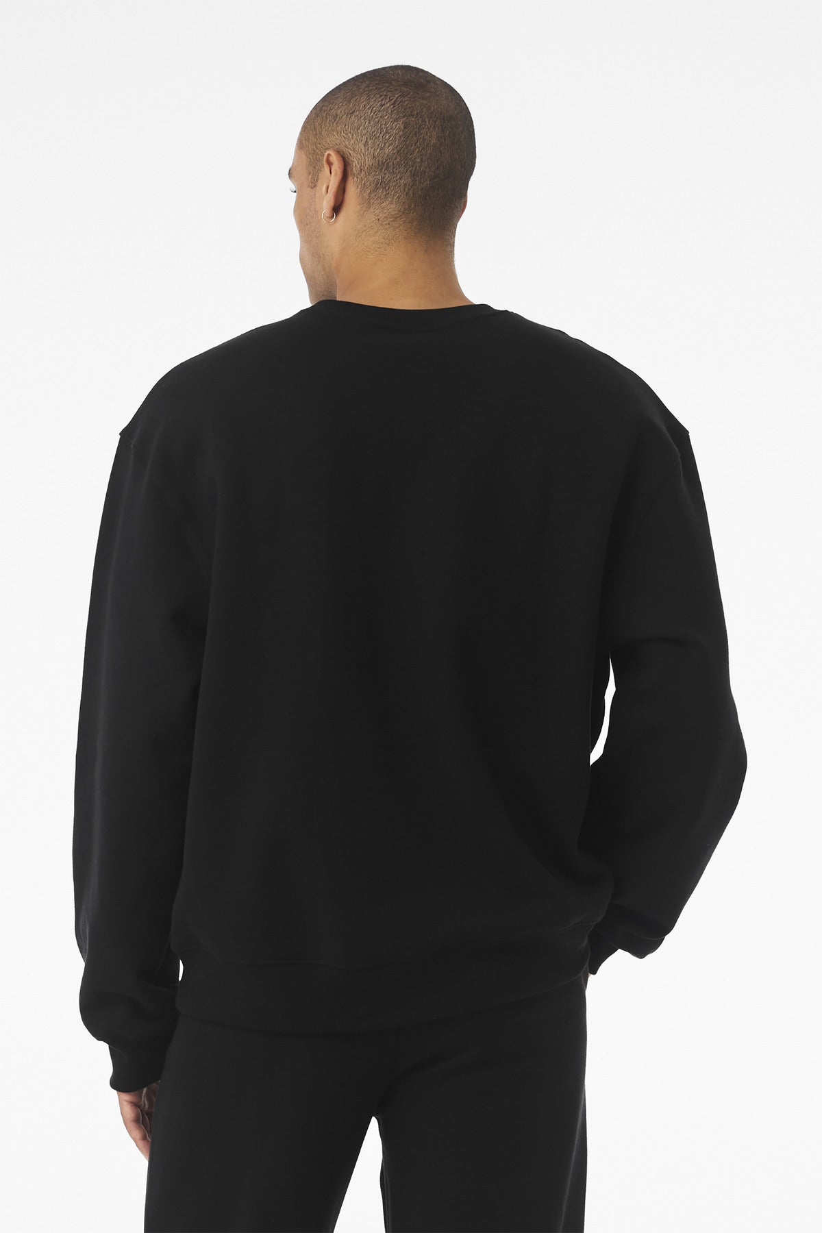 Black BELLA+CANVAS Unisex 10-Ounce Heavyweight Crewneck Sweatshirt BC4711