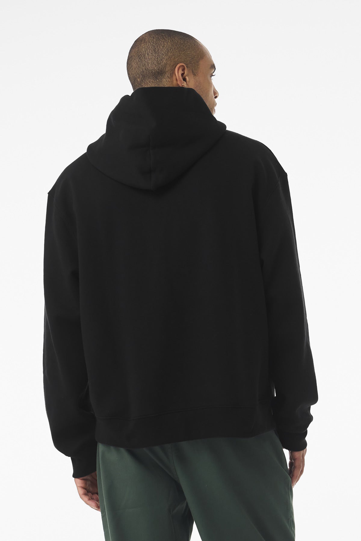 Black BELLA+CANVAS Unisex 10-Ounce Heavyweight Pullover Hoodie BC4719