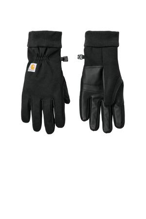 Black Carhartt Thermal-Lined Fleece Touch-Sensitive Glove CTGF0622