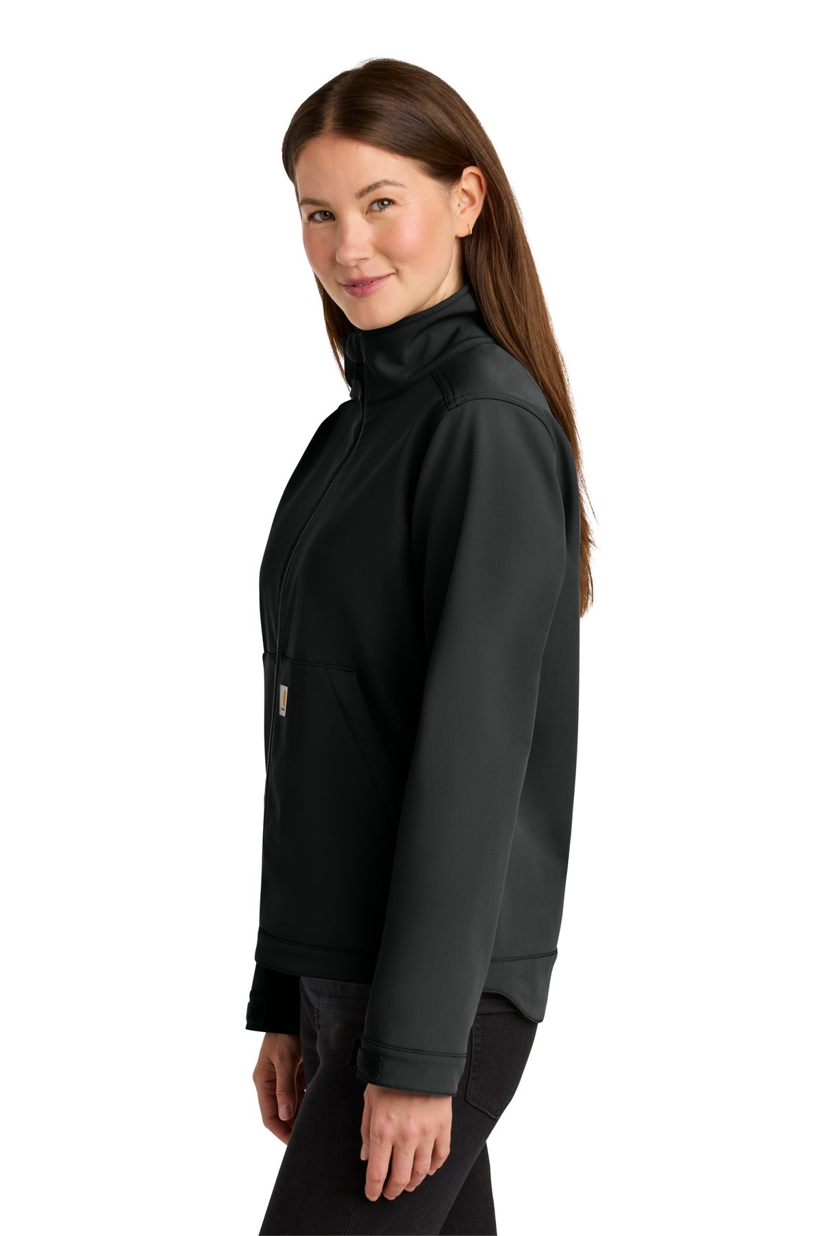 Black Carhartt Women's Rain Defender Soft Shell Jacket CT107115