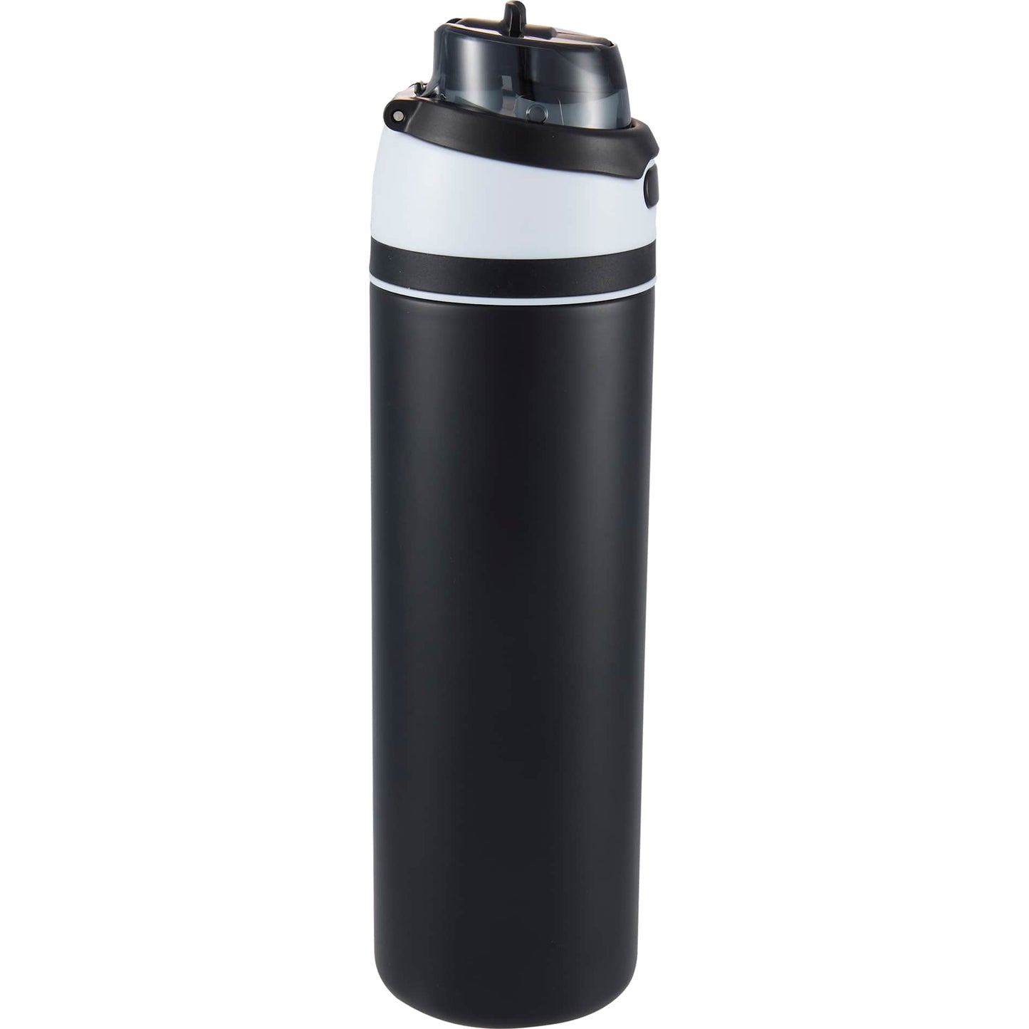 Black Elvin 28oz Recycled Stainless Flip Straw Bottle plain