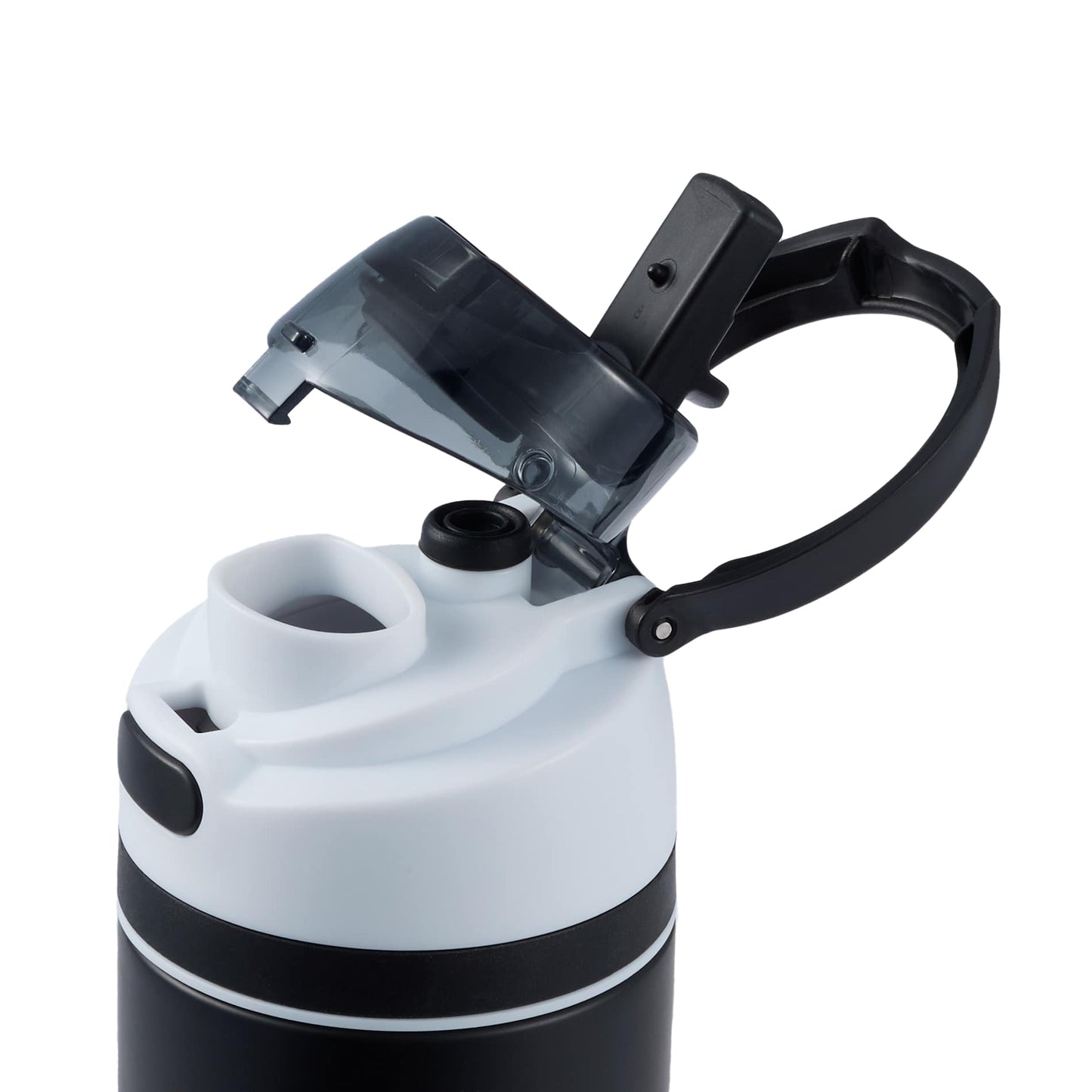Black Elvin 28oz Recycled Stainless Flip Straw Bottle