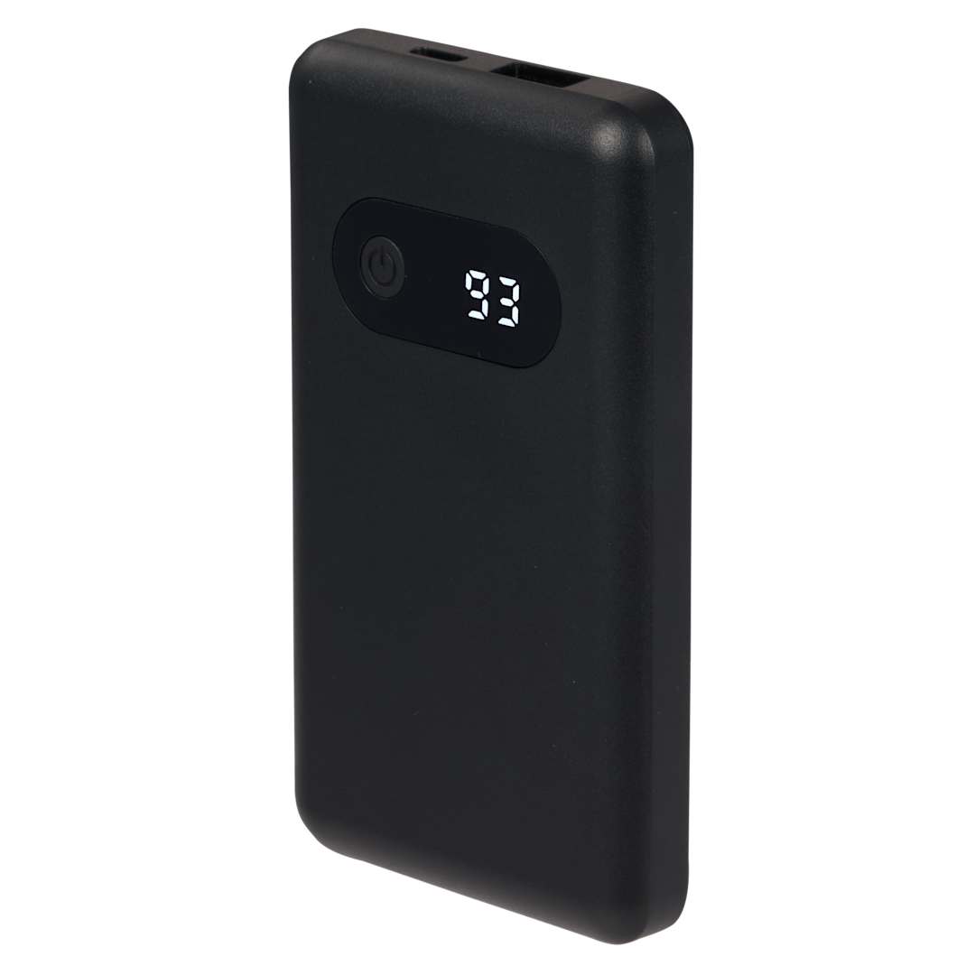 Black Find My 5000 mAh 18W PD Power Bank/Digital Display plain