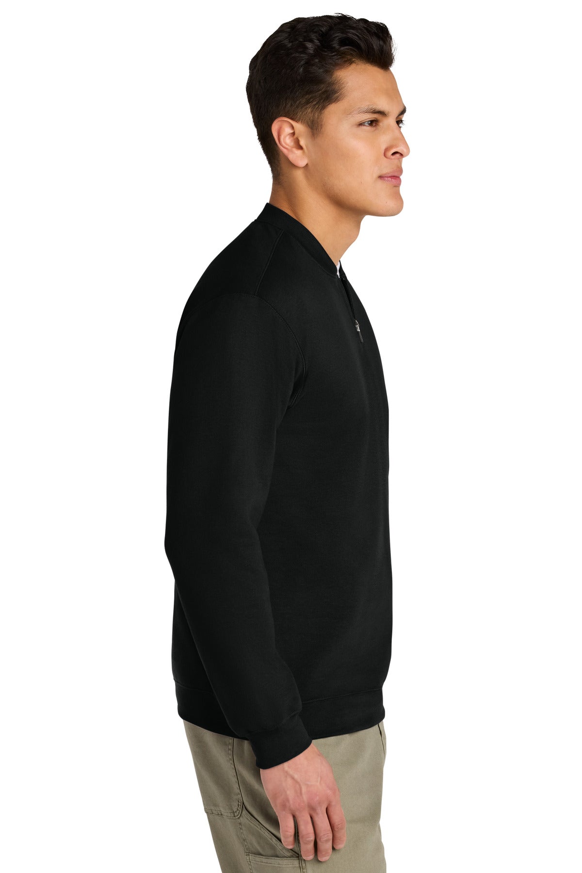 Black Gildan Softstyle Midweight Fleece 1/4-Zip SF008