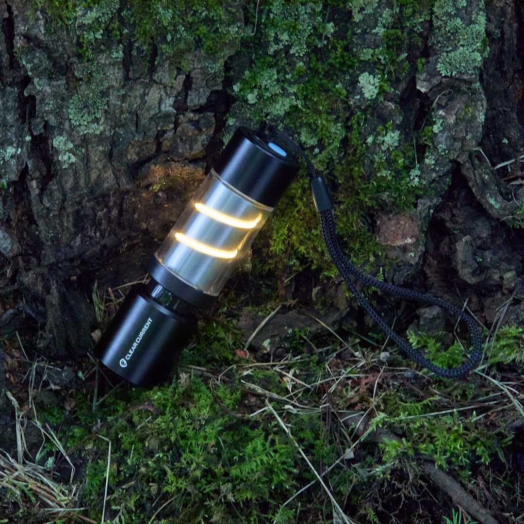 Black Mini Spiral Filament 100 Lumens Lantern Flashlight