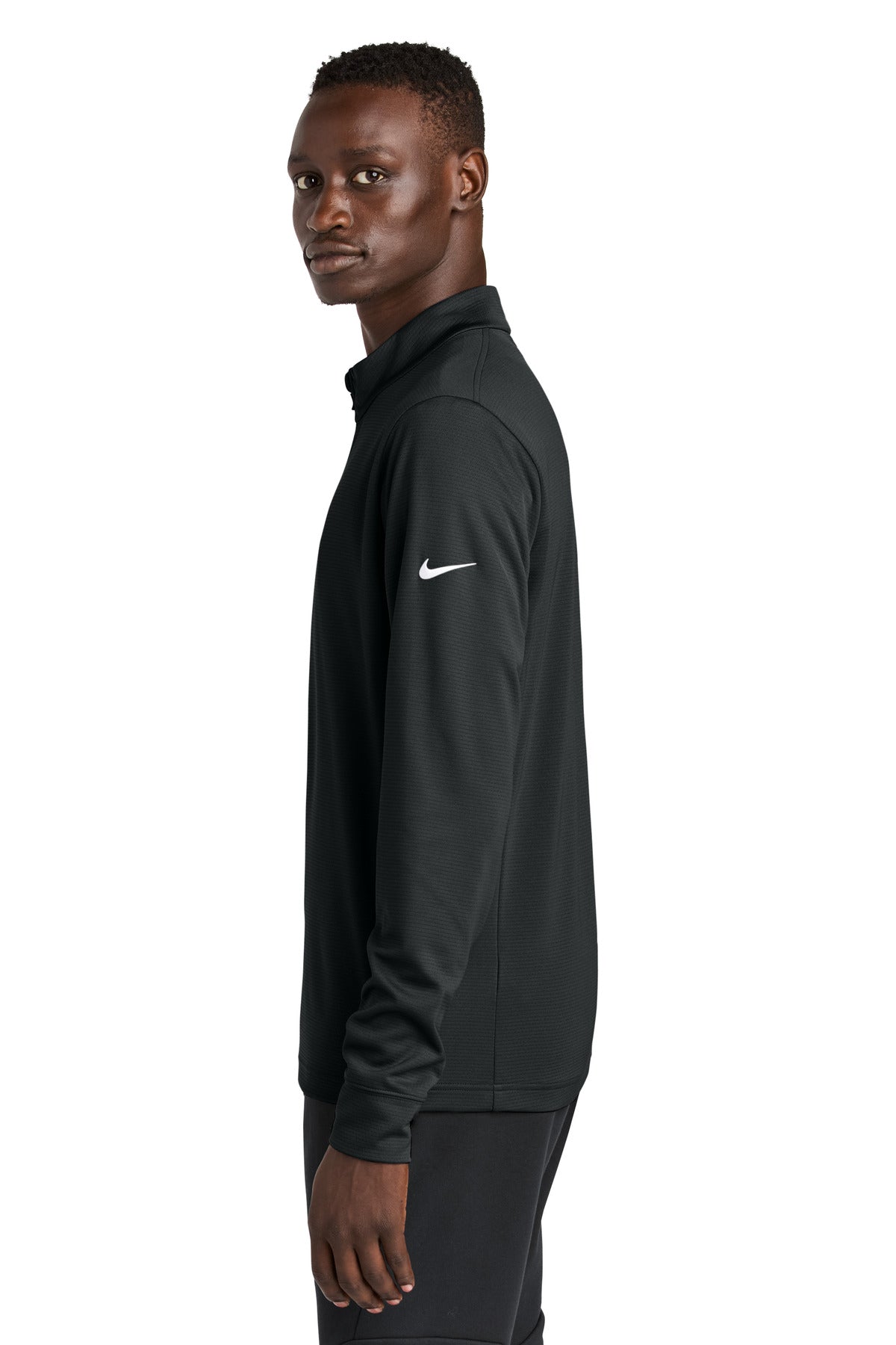 Black Nike Essential 1/2-Zip Cover-Up NKHM8036
