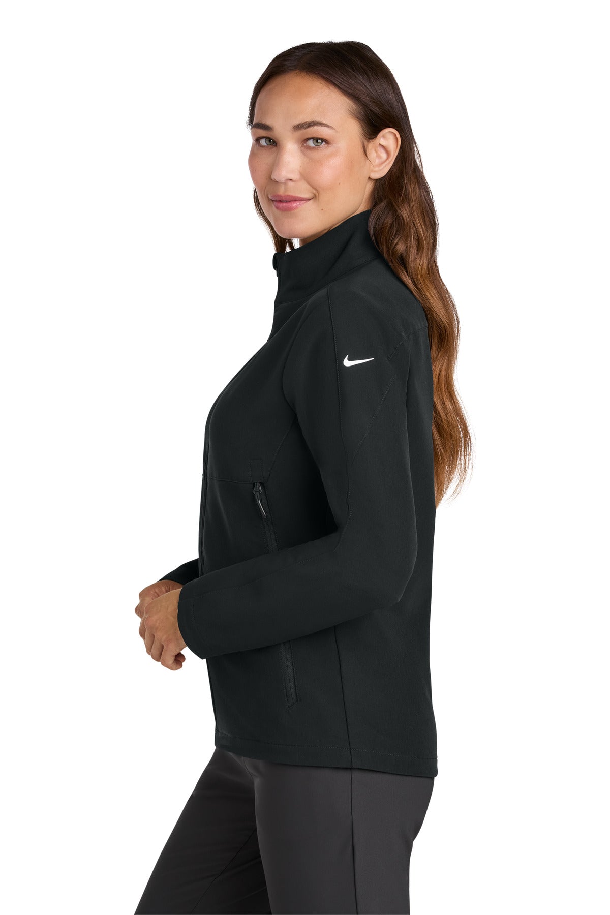 Black Nike Women's Full-Zip Soft Shell Jacket NKHM7937