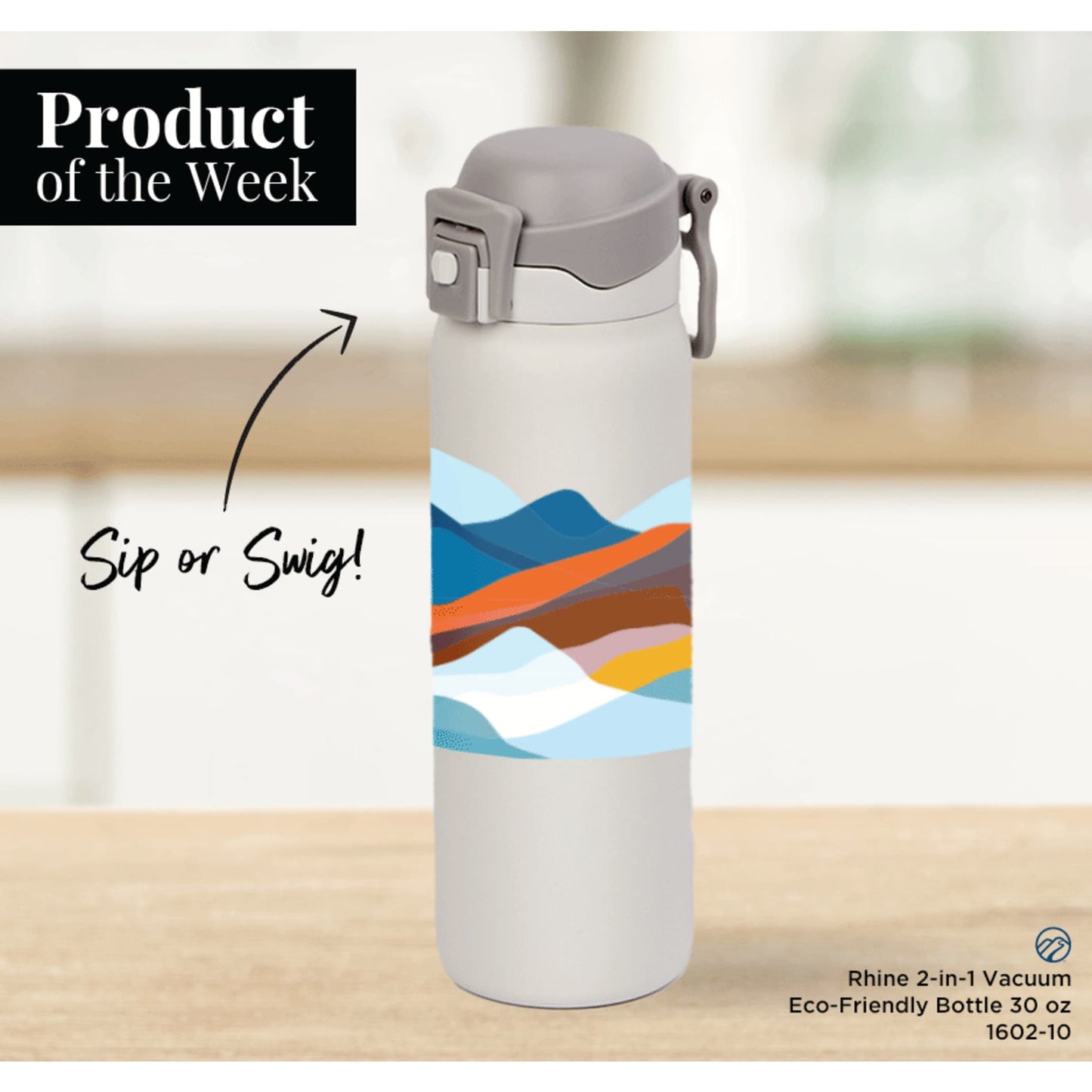 Black Rhine 2 in 1 Vacuum Eco-Friendly Bottle 30oz