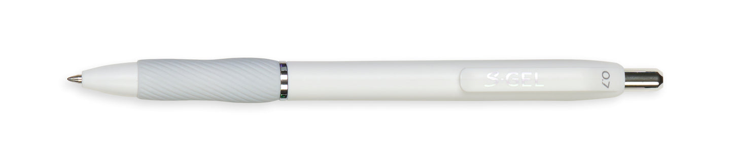 Black Sharpie® S-Gel White Barrel plain
