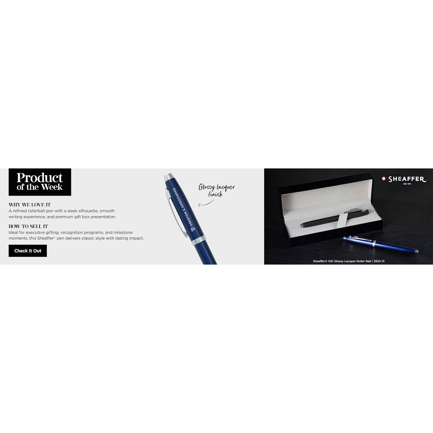 Black Sheaffer® 100 Glossy Lacquer Roller Ball