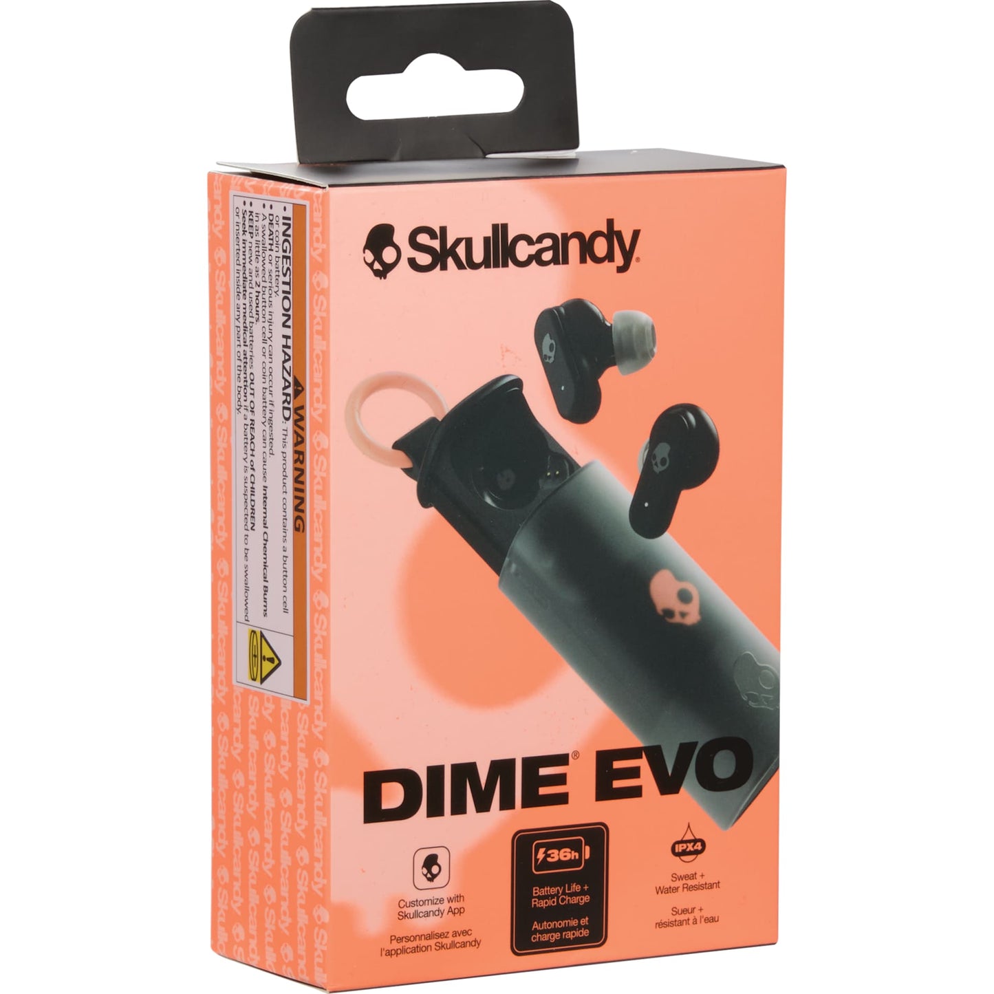 Black Skullcandy Dime Evo True Wireless Earbuds