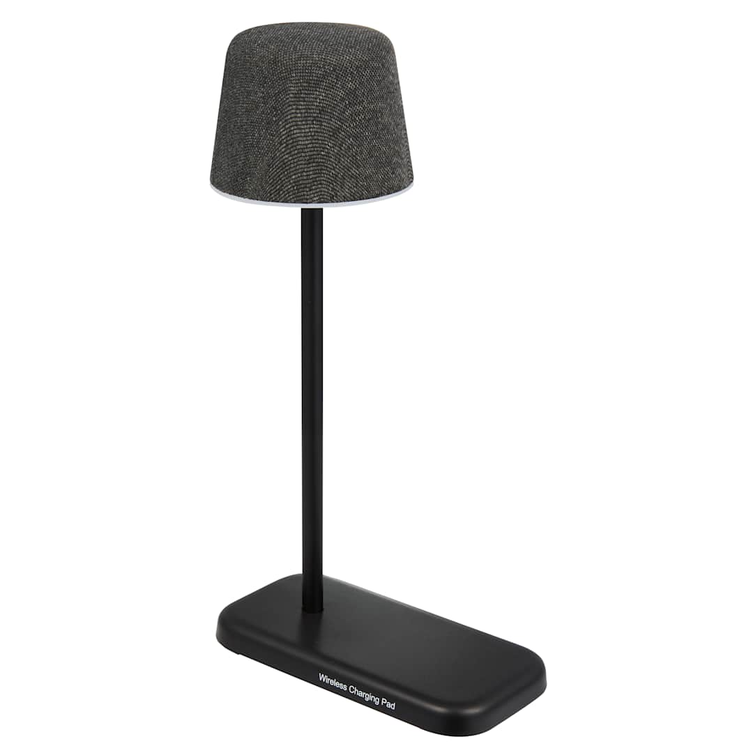 Black Sound Shine Desktop Lamp and Bluetooth Speaker plain