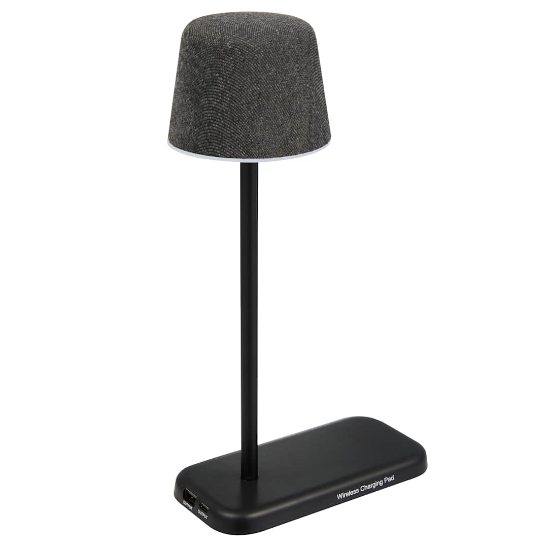 Black Sound Shine Desktop Lamp and Bluetooth Speaker plain
