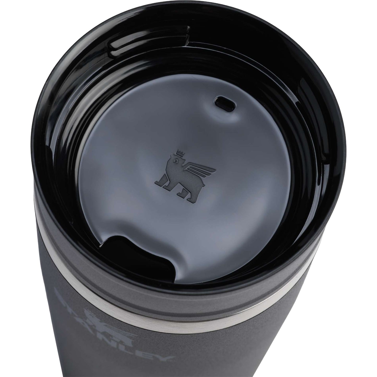 Black Stanley 20OZ CAFE-TO-GO TRAV MUG plain