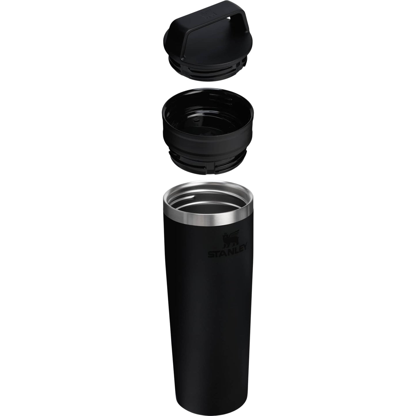 Black Stanley 20OZ CAFE-TO-GO TRAV MUG plain