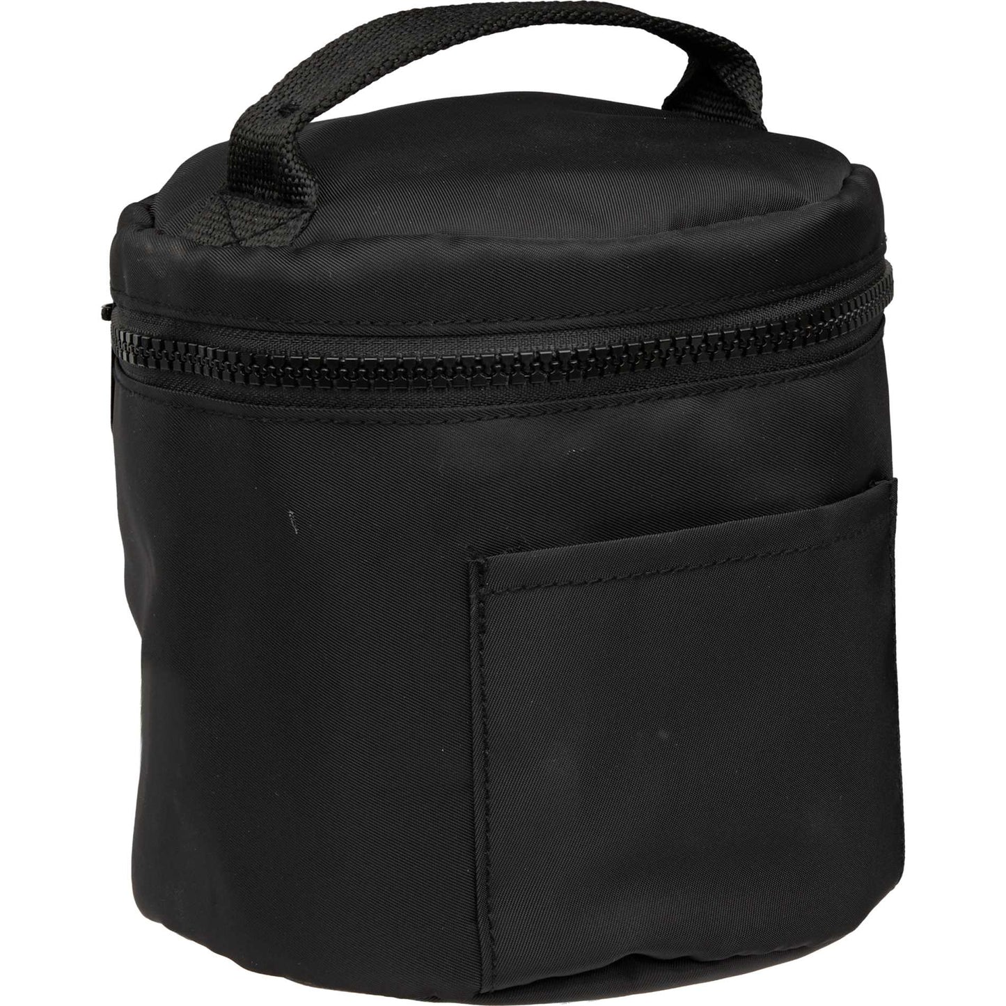 Black Wellable Recycled Round Travel Case plain