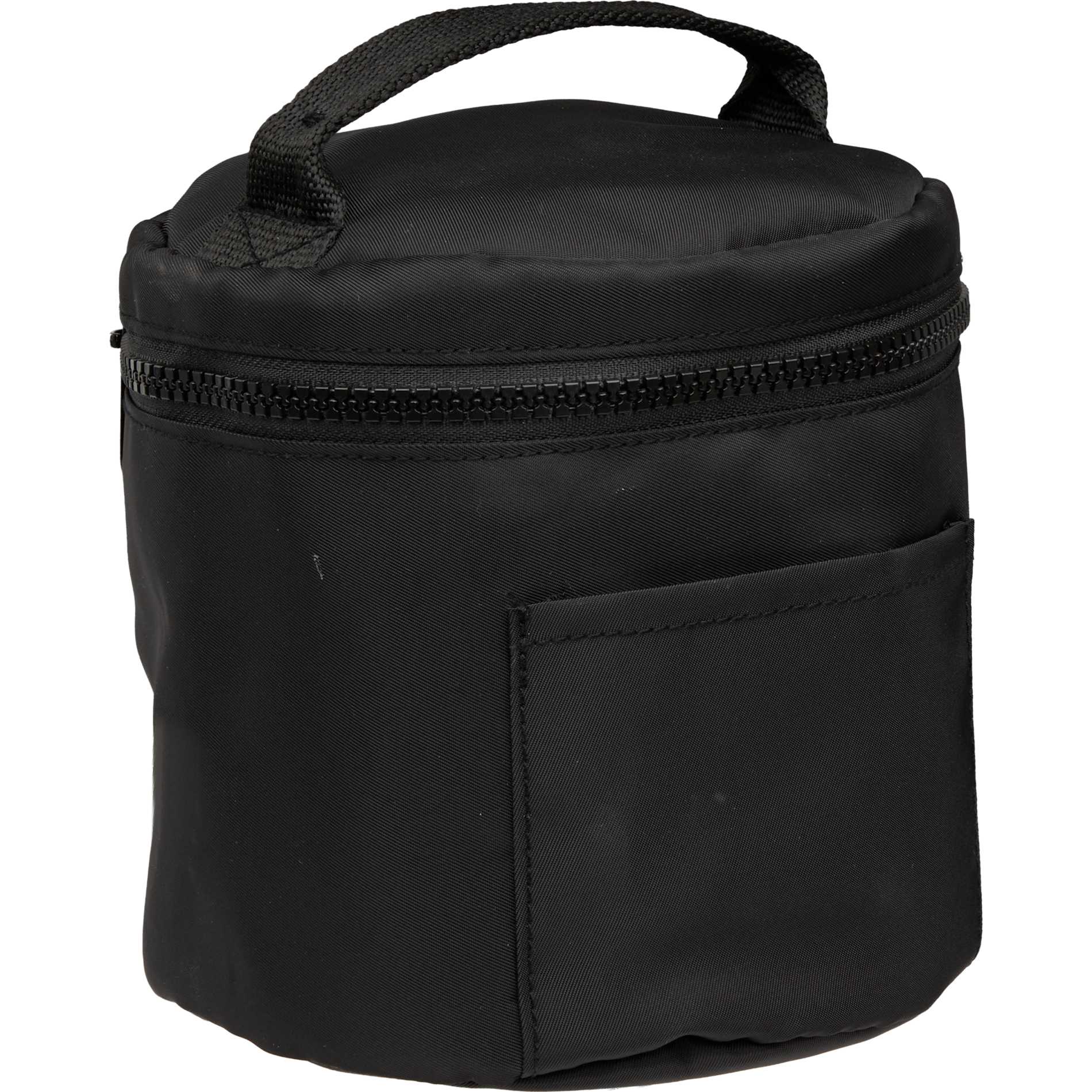 Black Wellable Recycled Round Travel Case plain