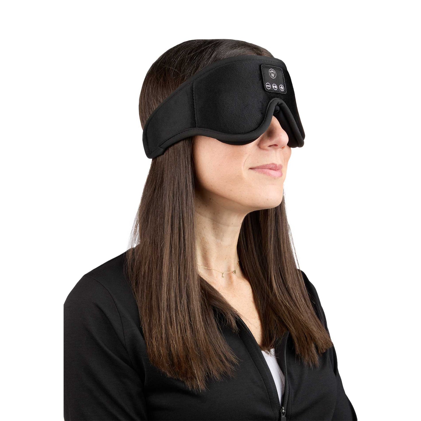 Black Wellable™ Bluetooth Sleep Mask plain