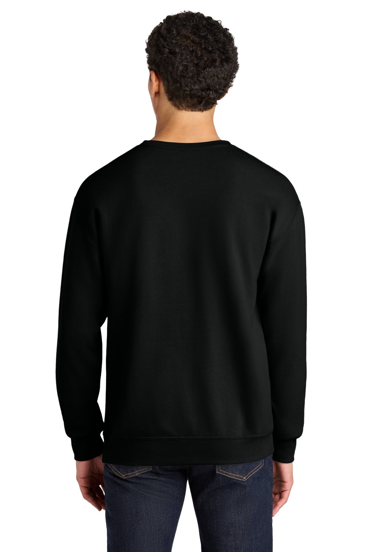 BlackInk Jerzees Ultimate Unisex CVC Ring Spun Crewneck Sweatshirt IC48M
